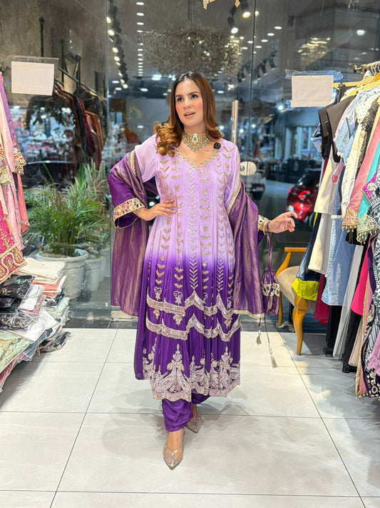 Beautiful elegant party wear suit pc 3076