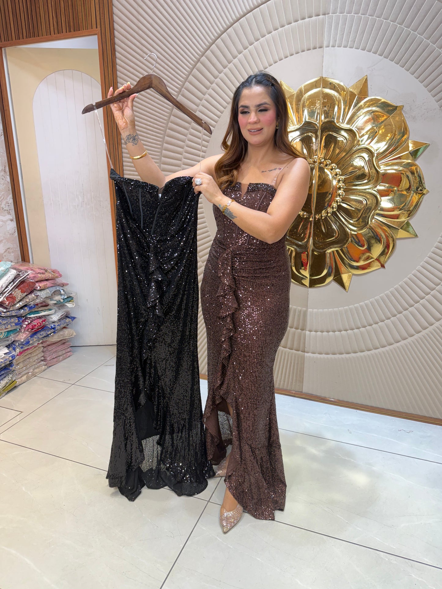Beutiful elegent partywear dress pc3001