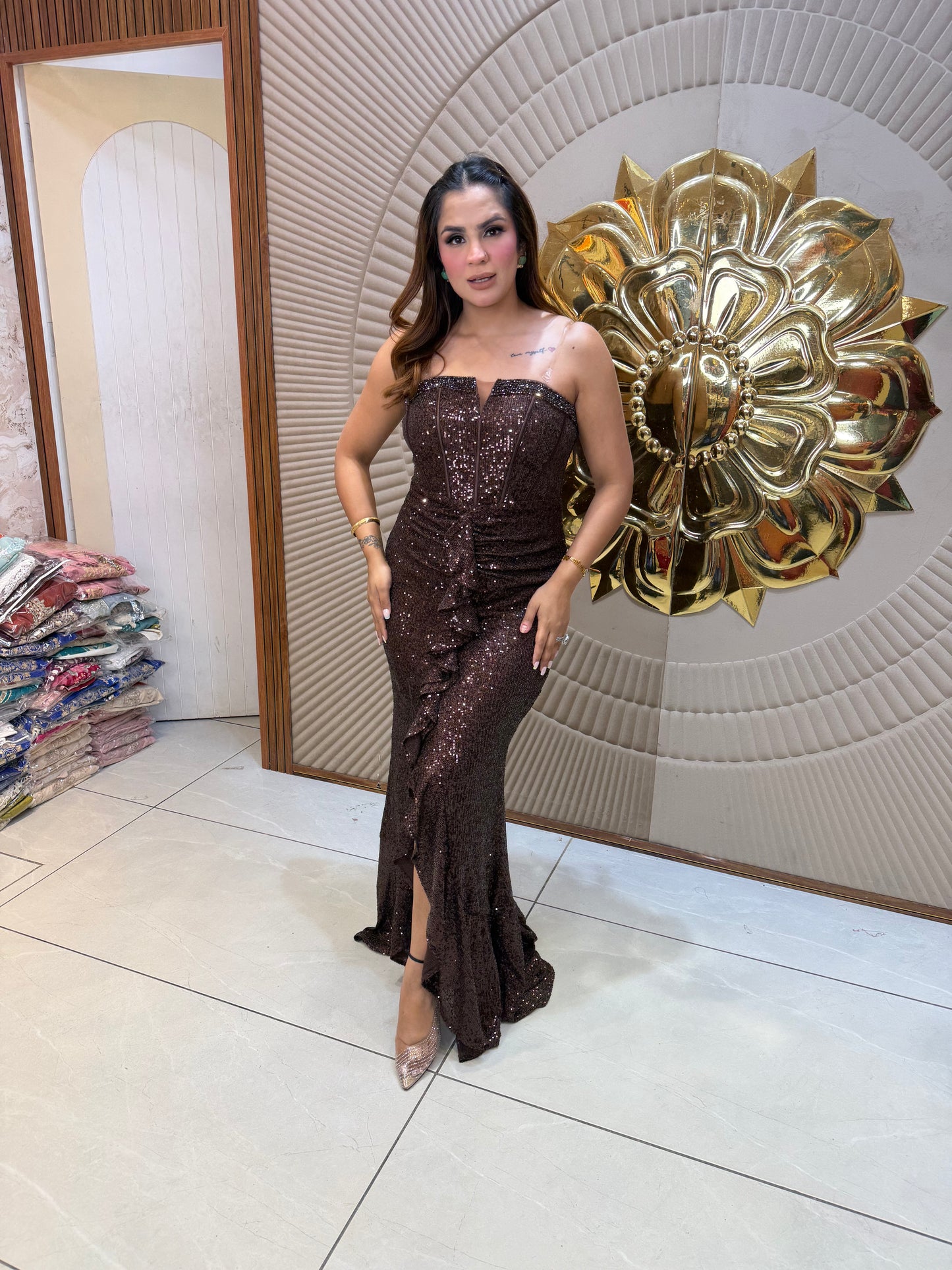 Beutiful elegent partywear dress pc3001
