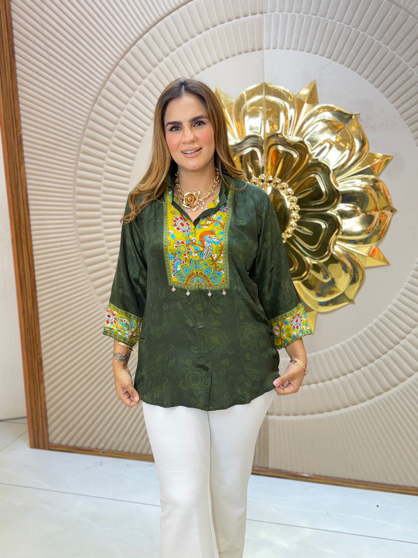 Stunning Pattern Print Top PC3222