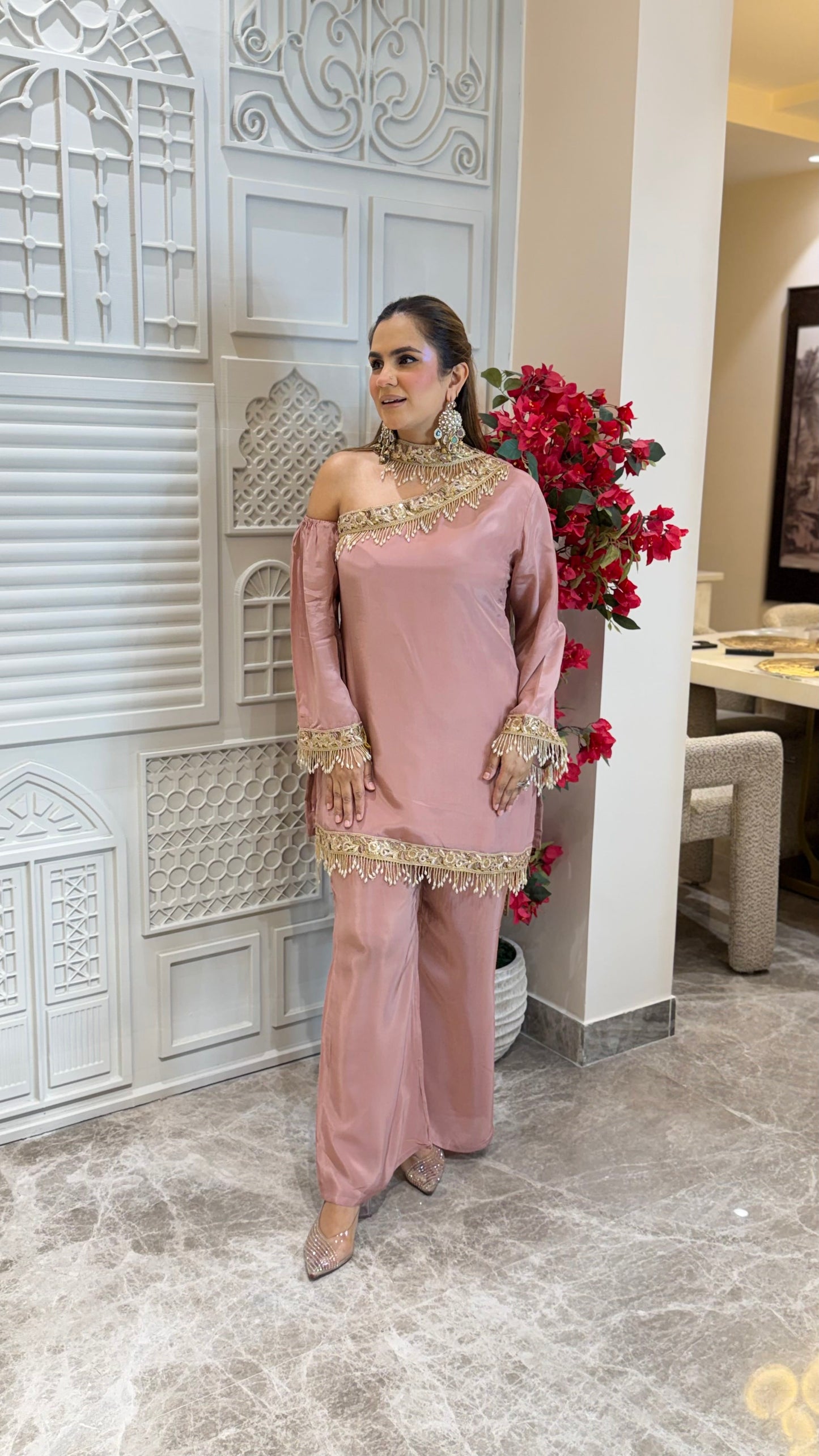 Elegant Suit With Lace Work PC3273