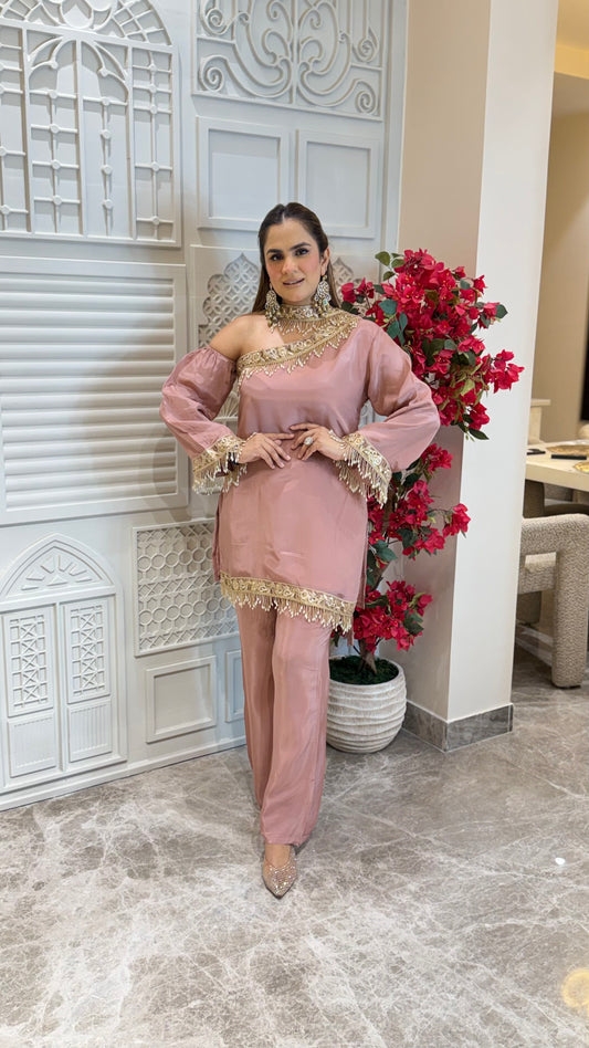 Elegant Suit With Lace Work PC3273