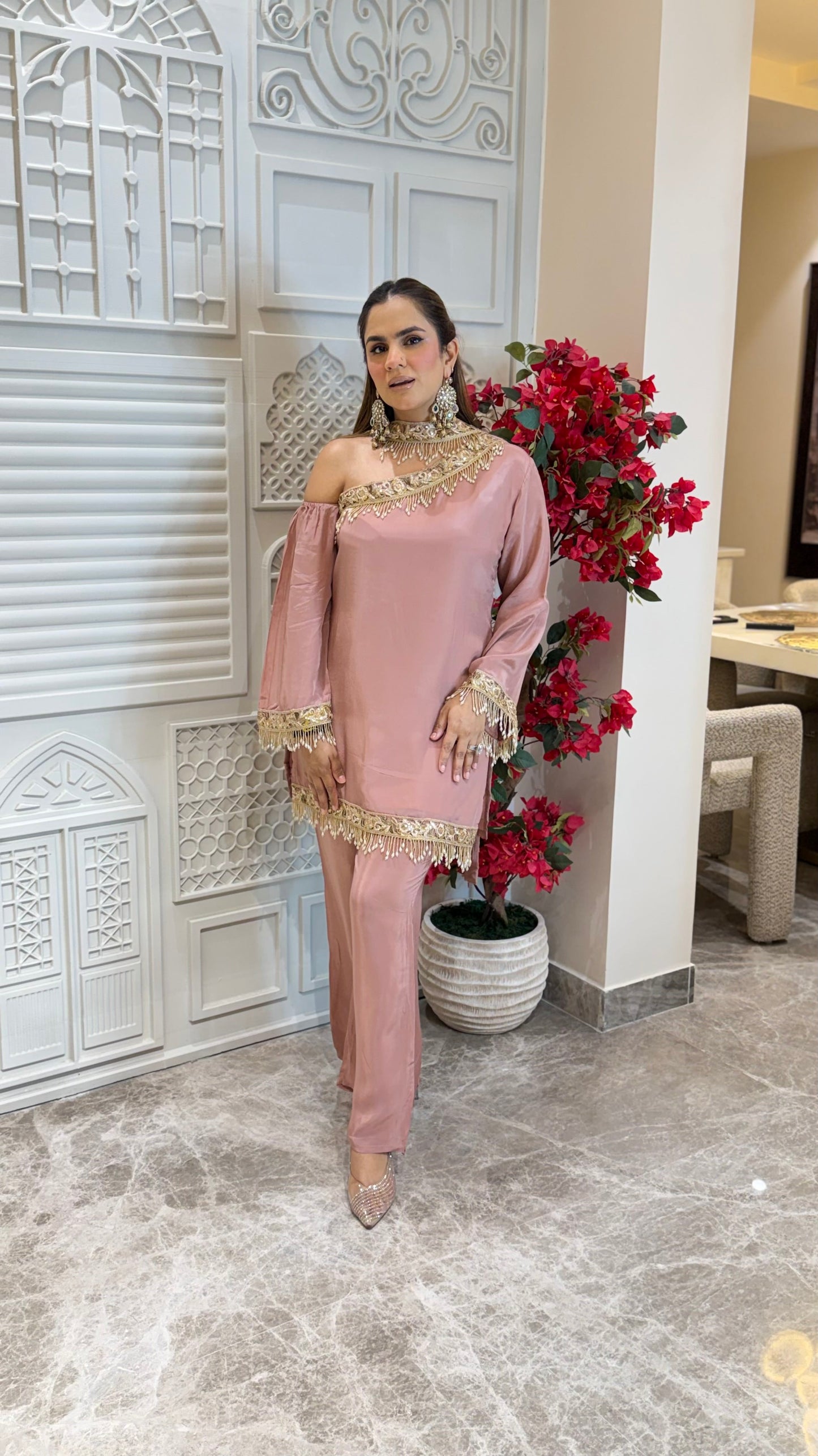 Elegant Suit With Lace Work PC3273