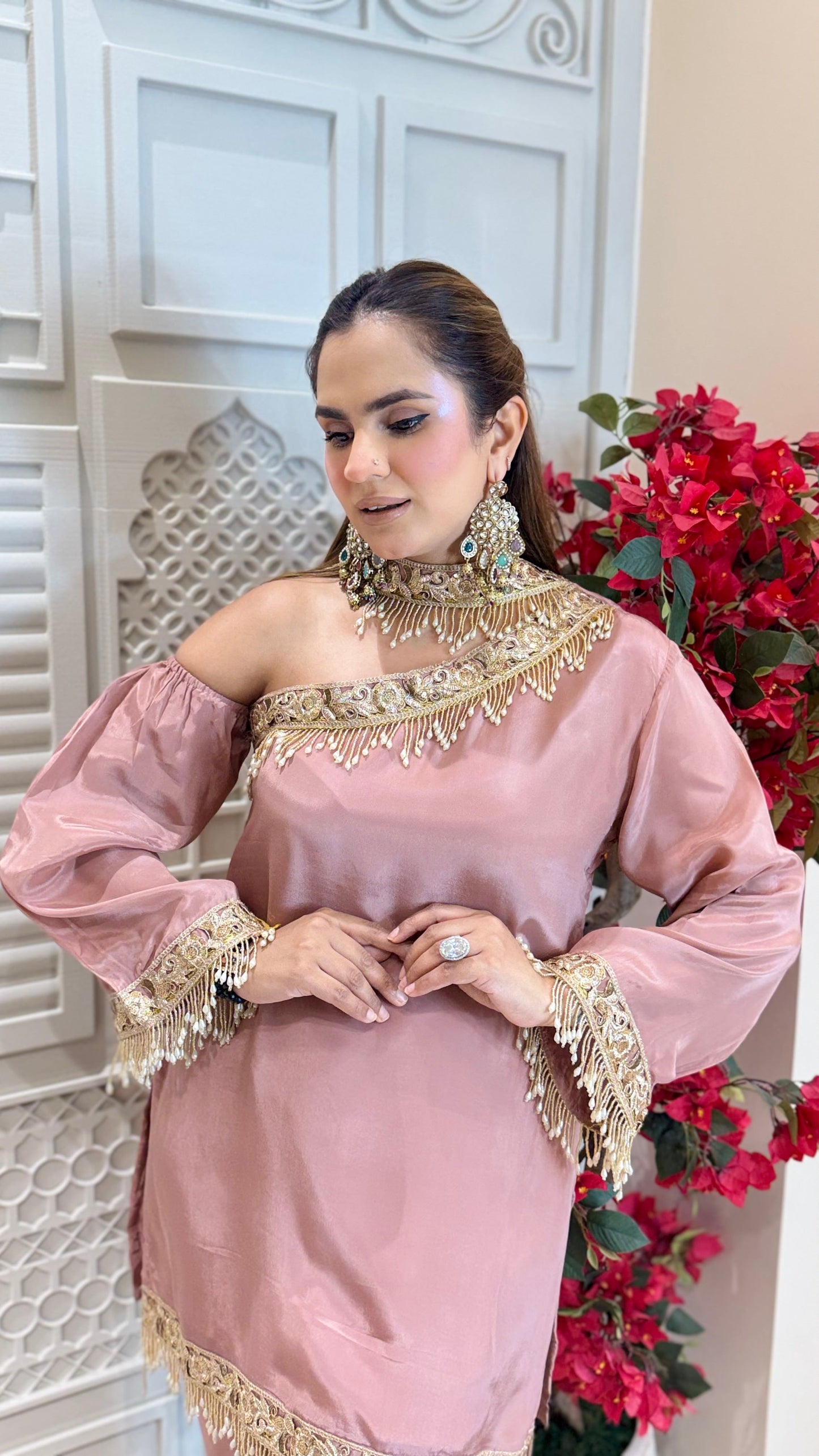 Elegant Suit With Lace Work PC3273