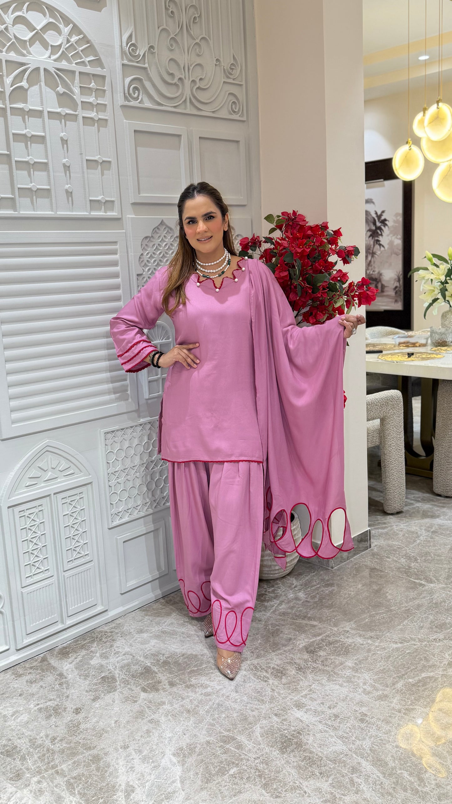 Elegant Suit with Dupatta  PC3276