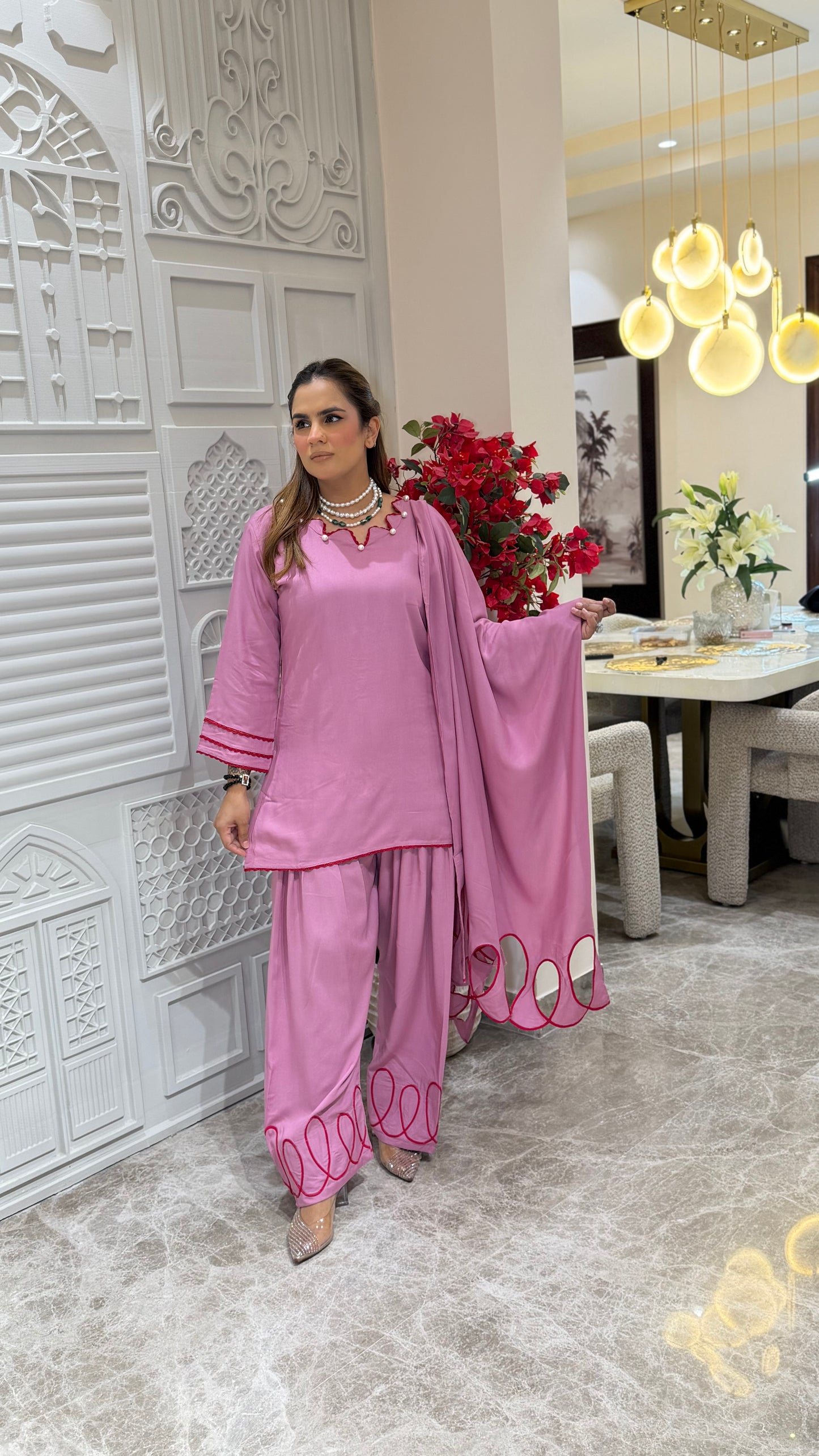 Elegant Suit with Dupatta  PC3276