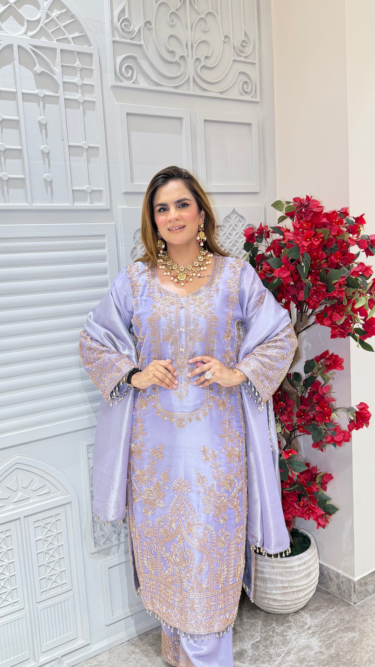 Elegant Suit with Heavy Work PC3278