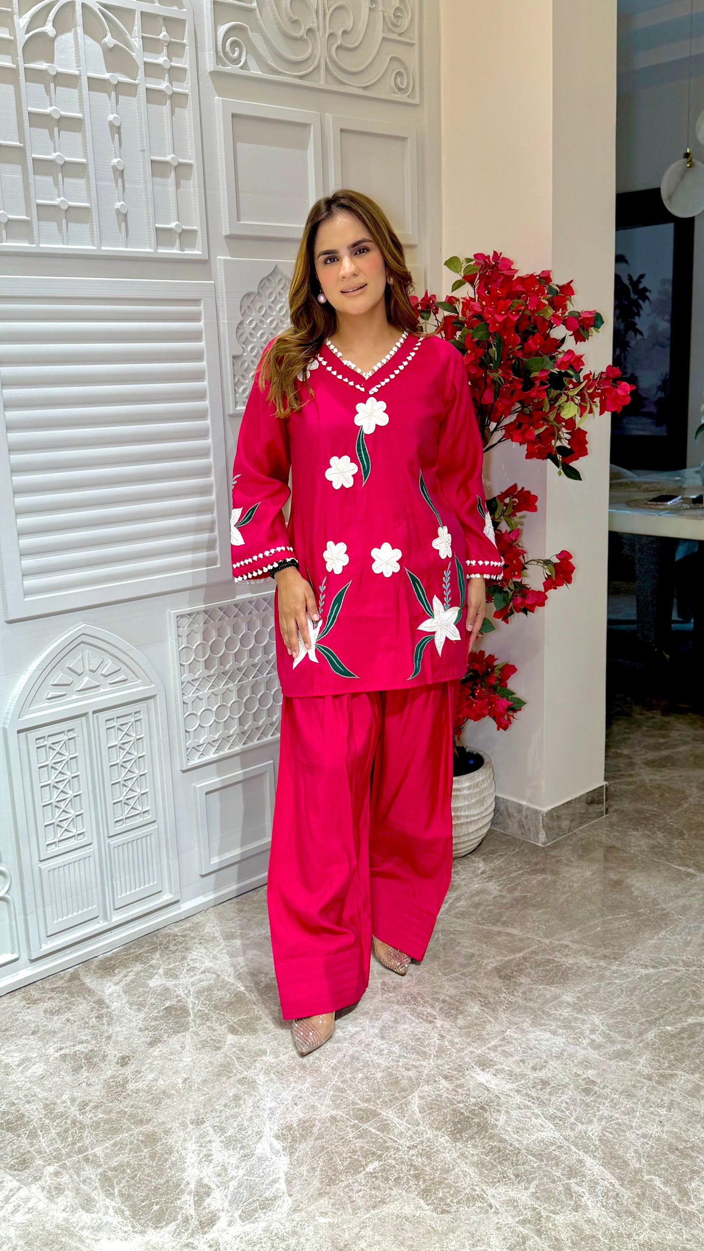Elegant Suit With V-Neck Design PC3287