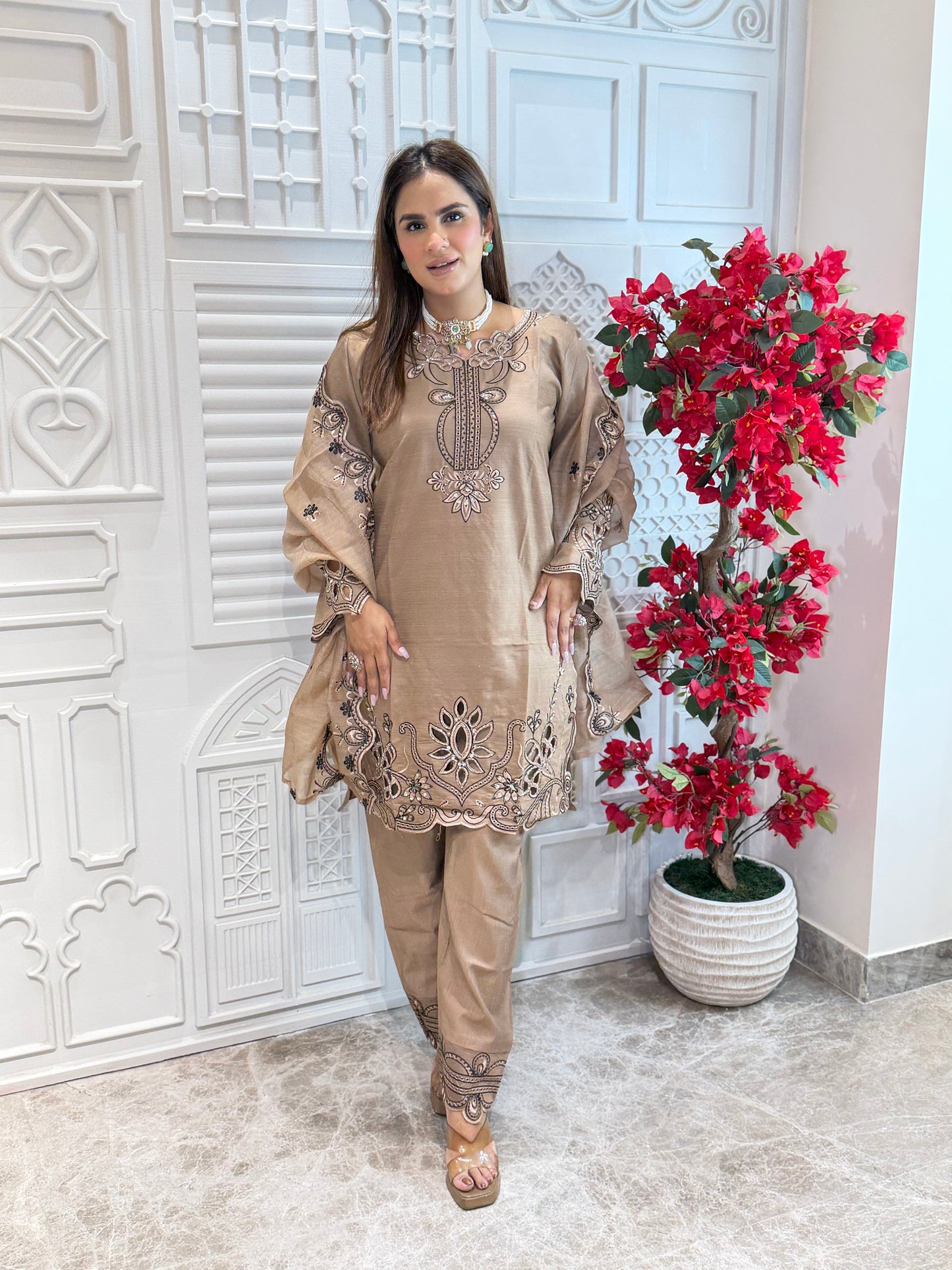 Beautiful Suit With Designer Dupatta pc3320