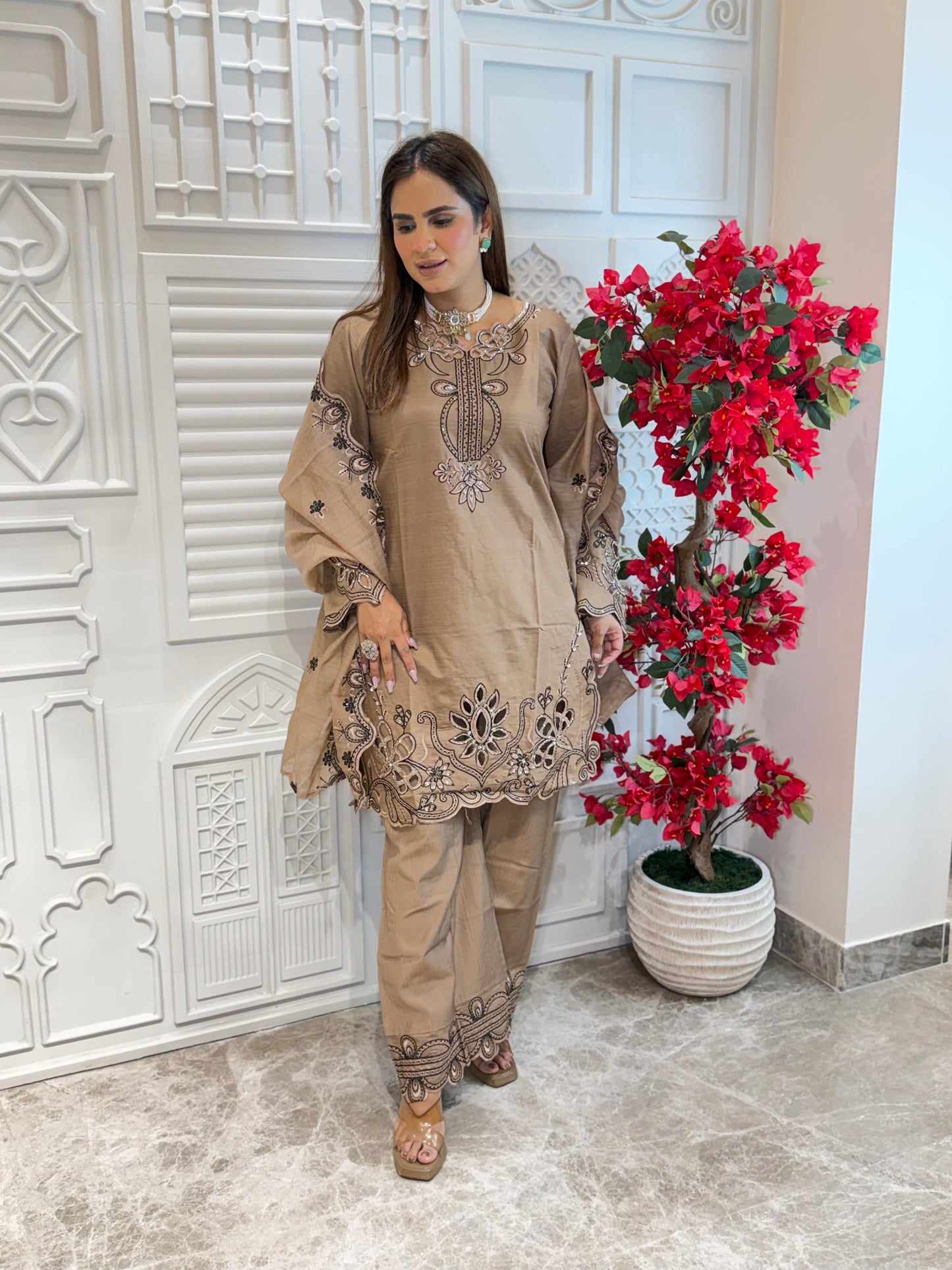 Beautiful Suit With Designer Dupatta pc3320