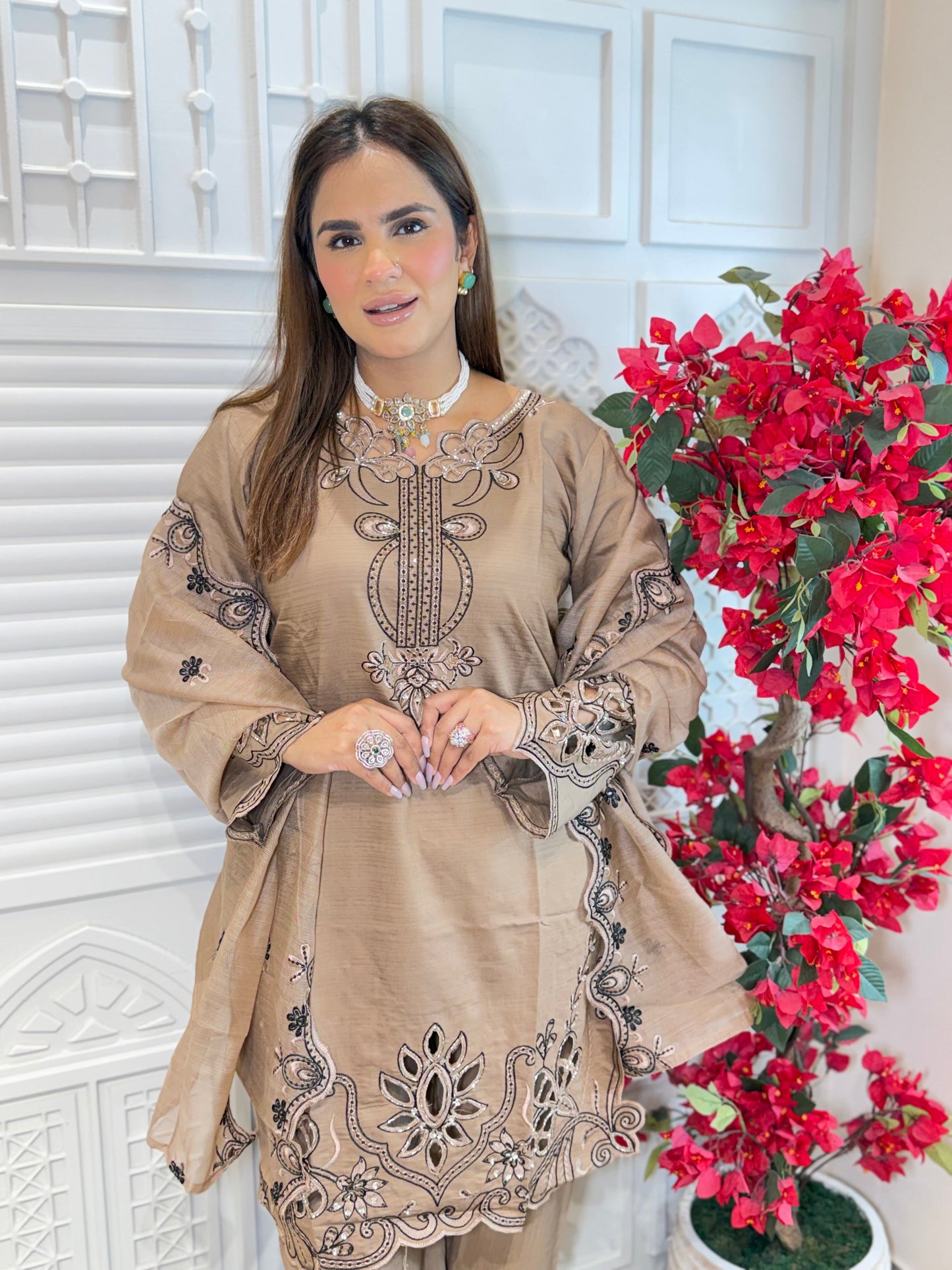 Beautiful Suit With Designer Dupatta pc3320