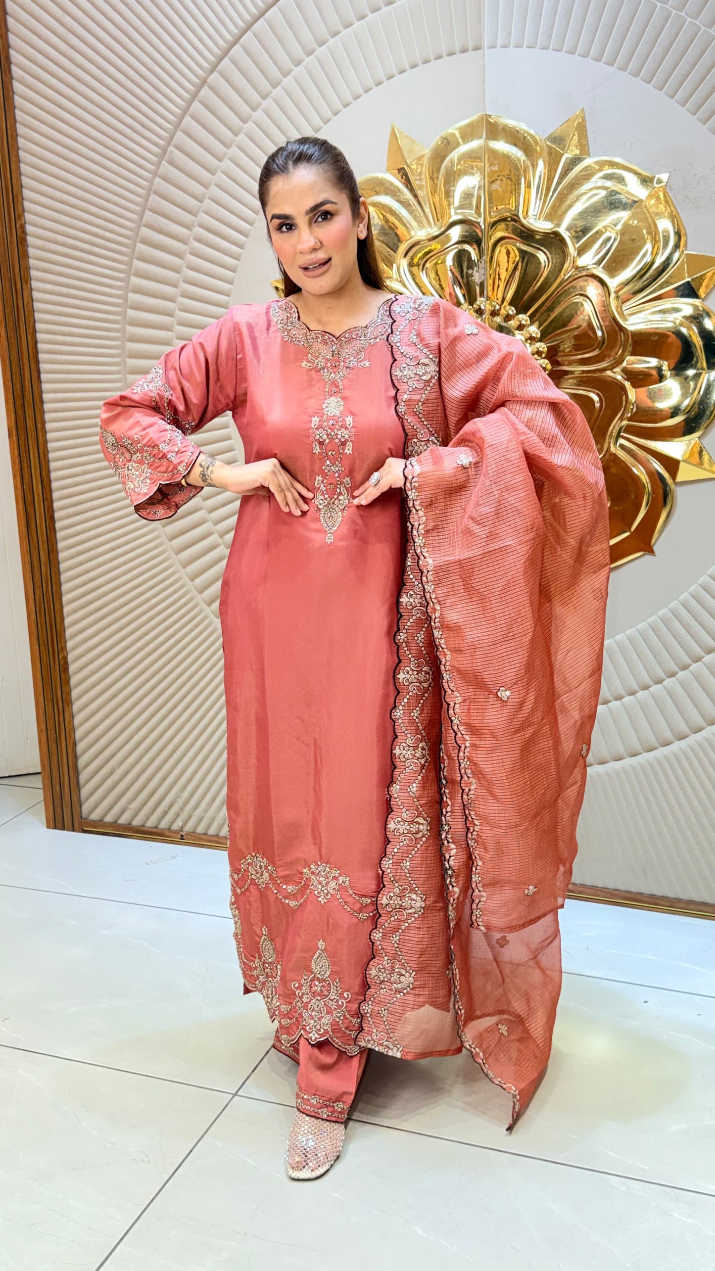 Beautiful Straight kurta set PC3450