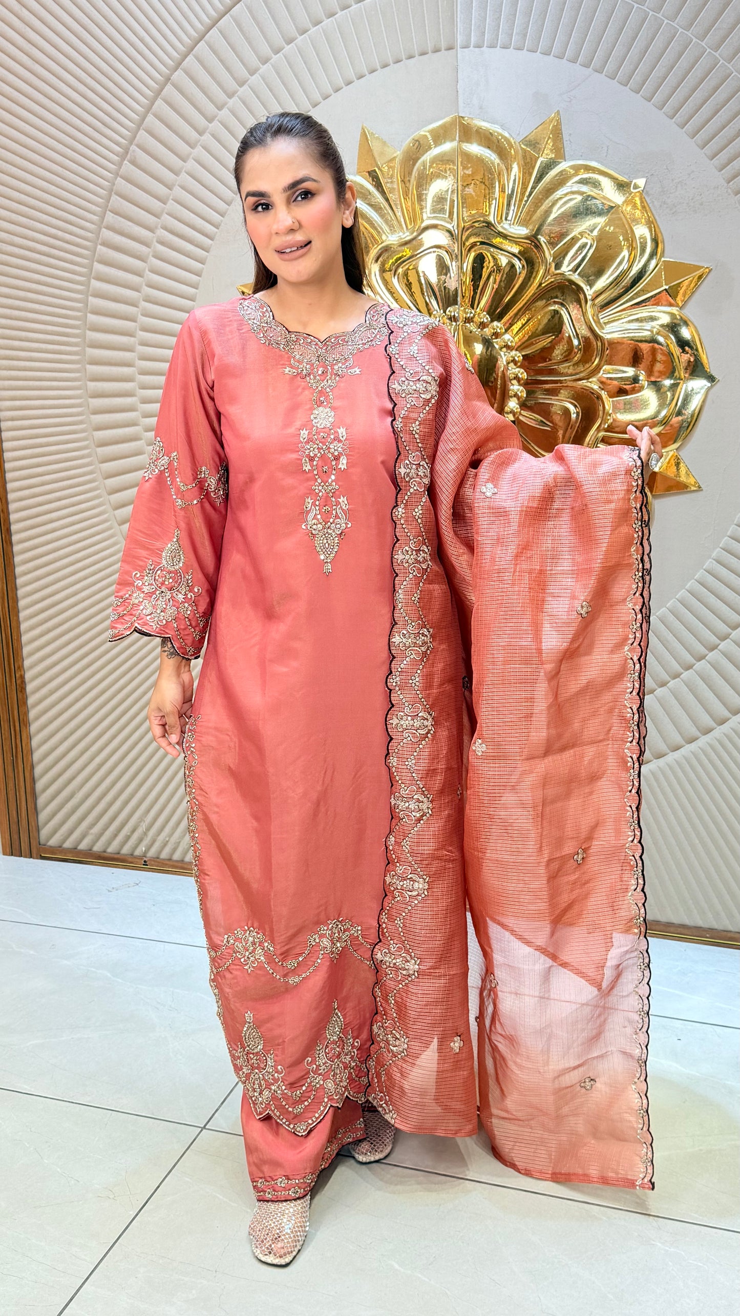 Beautiful Straight kurta set PC3450