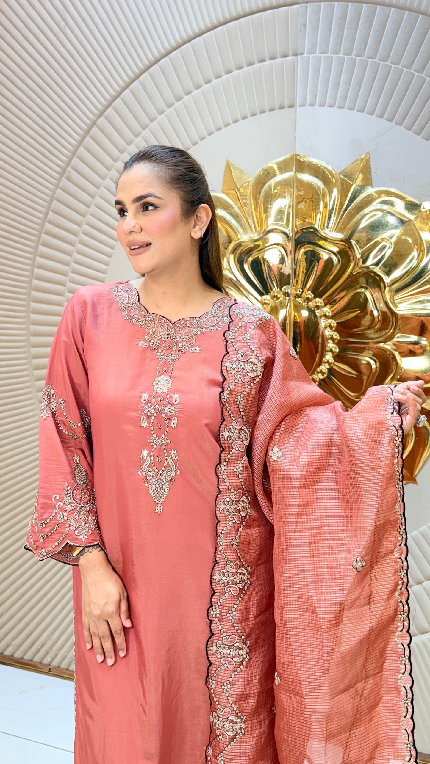 Beautiful Straight kurta set PC3450