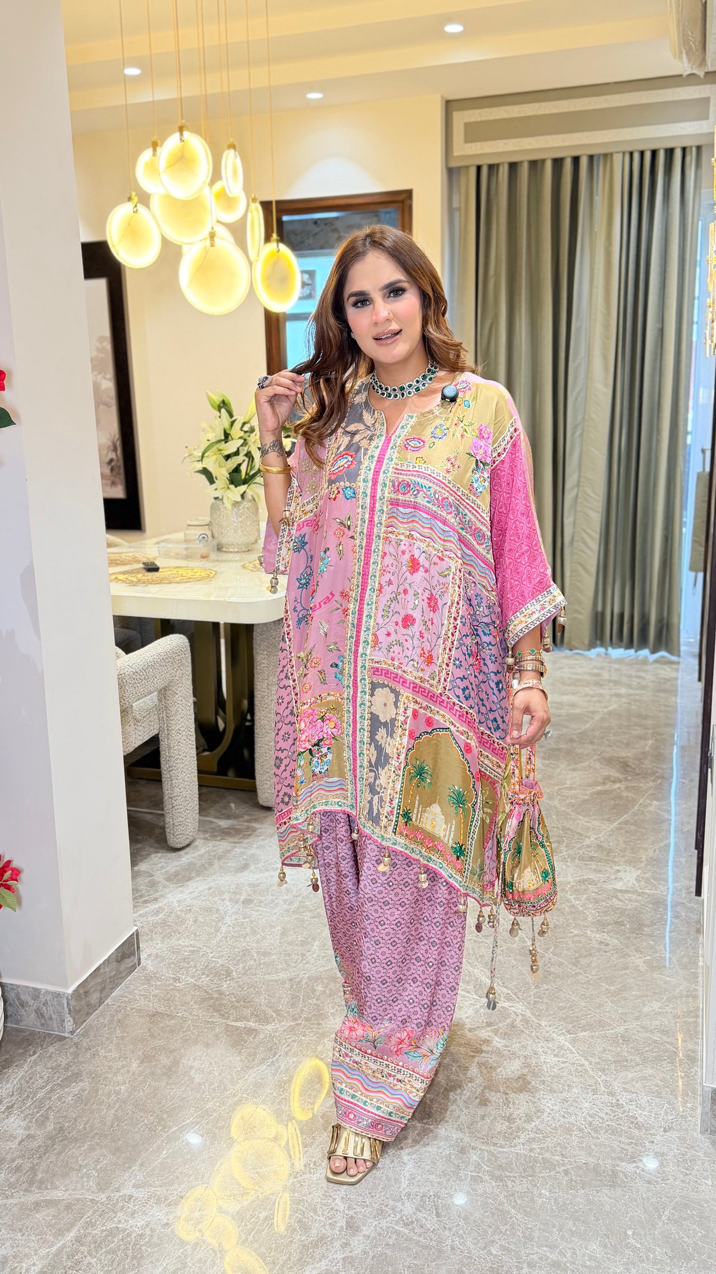 Elegant Printed Dress PC3406