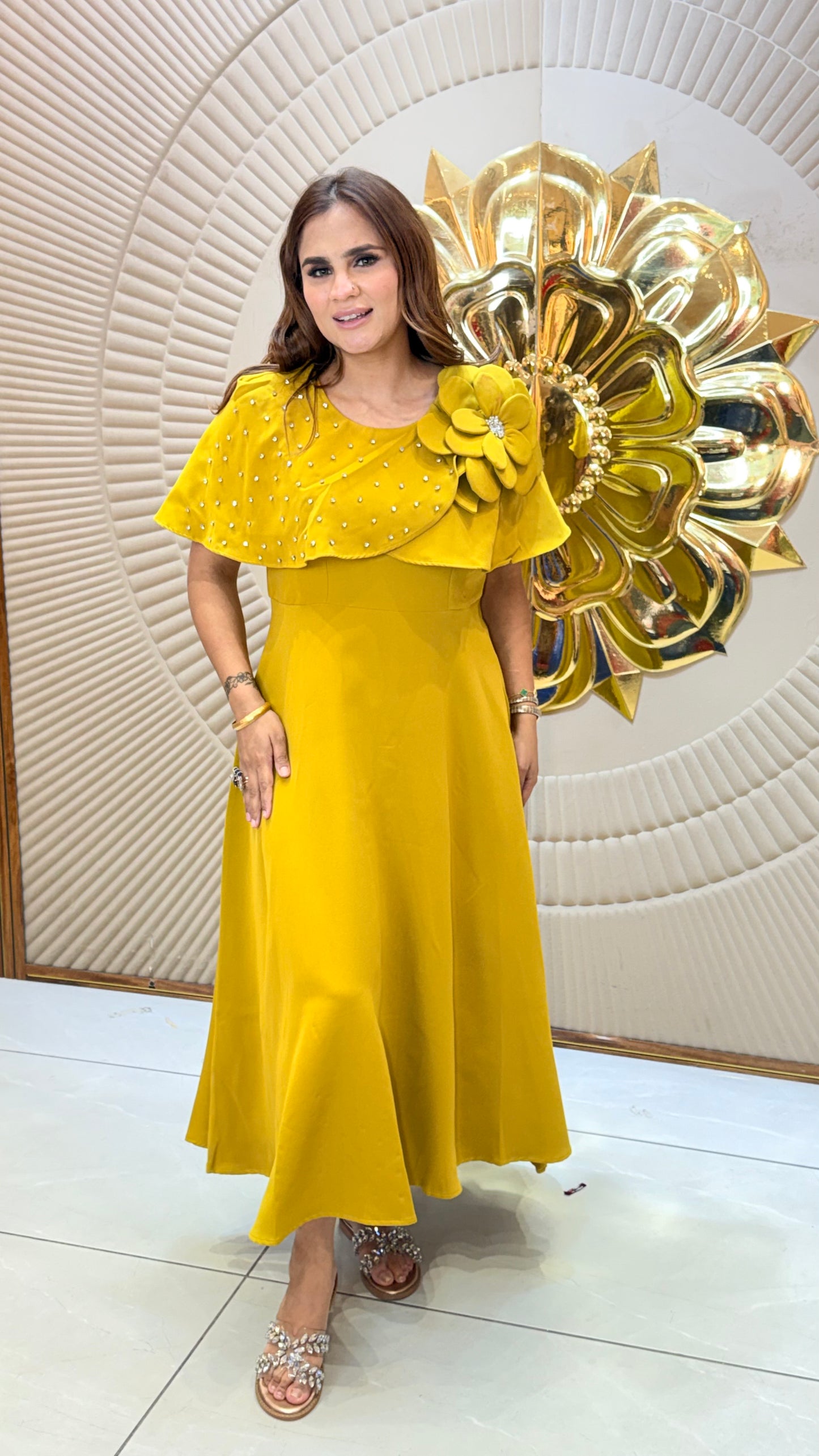Elegant A-line long dress PC3413