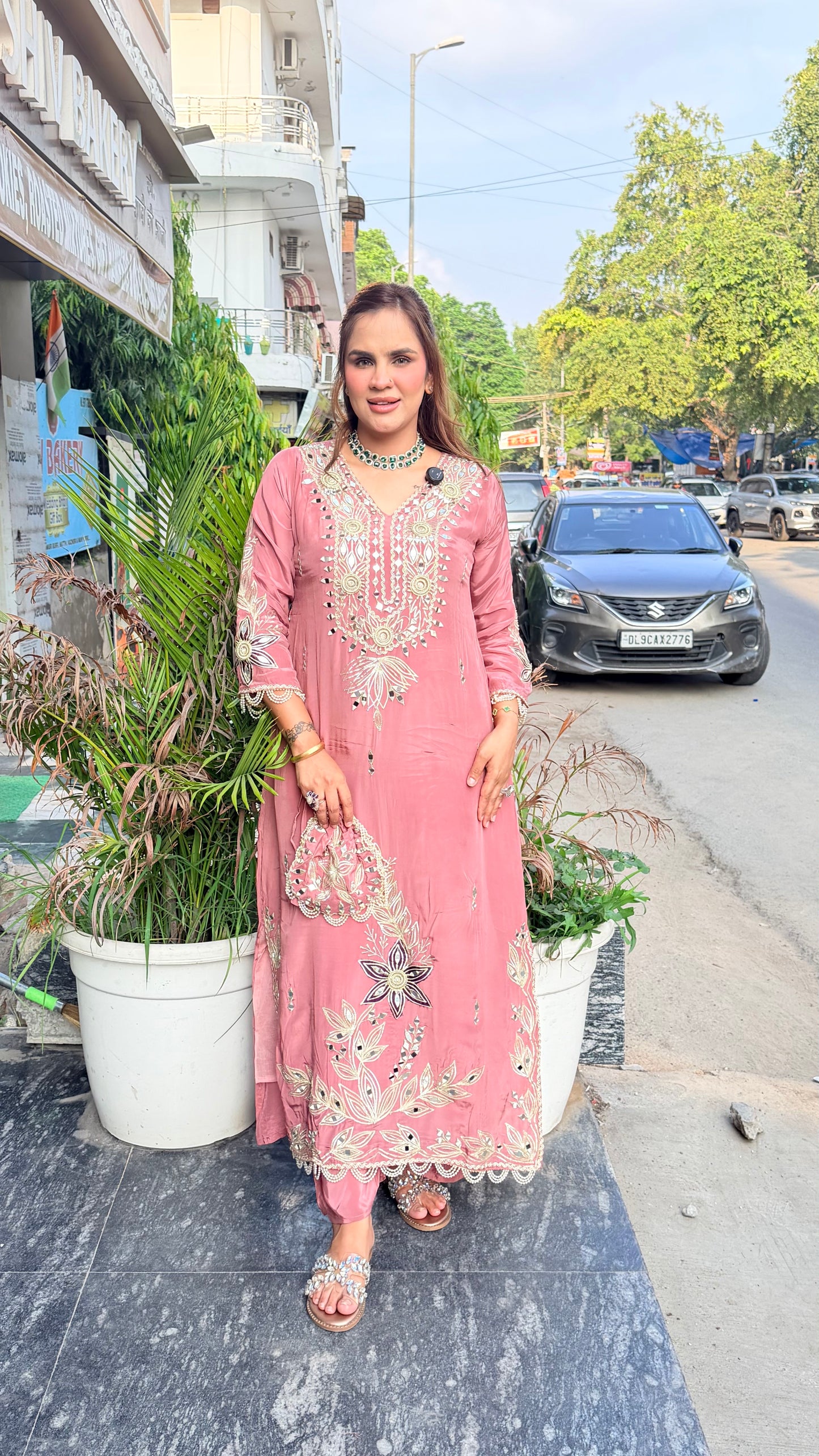 Elegant V-neck Suit PC3422