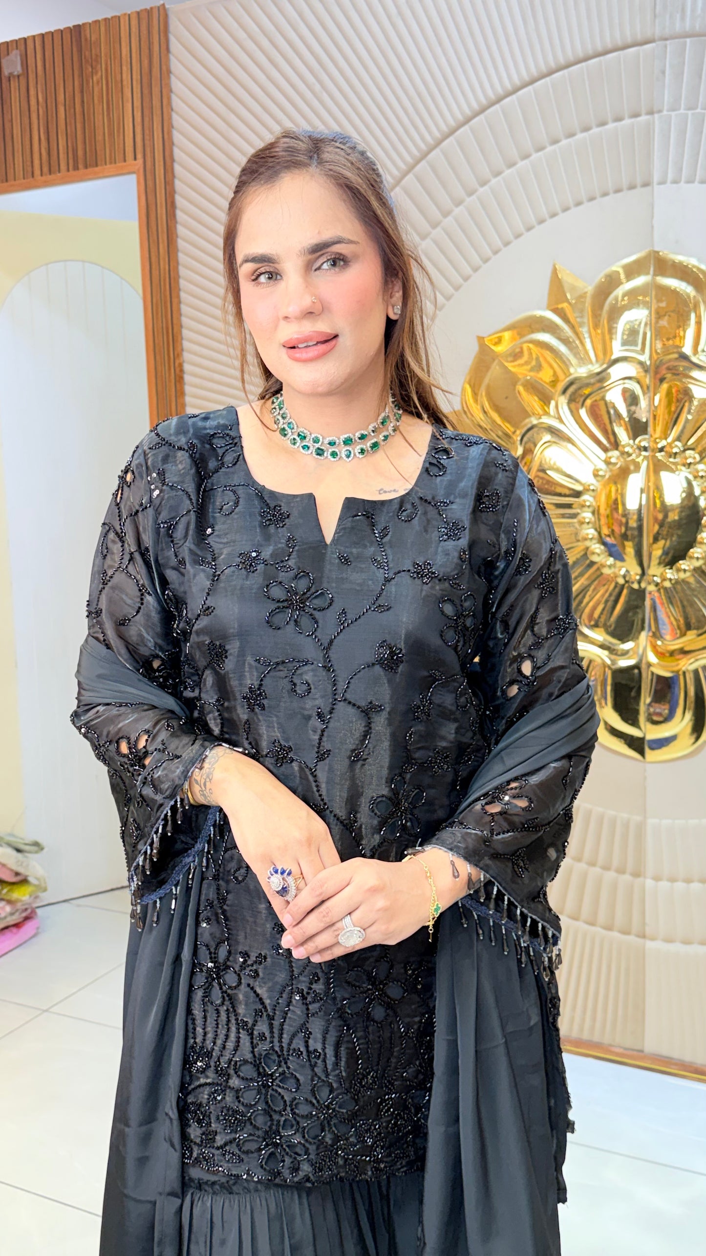 Elegant Ethnic kurta set with Sharara pants PC3424