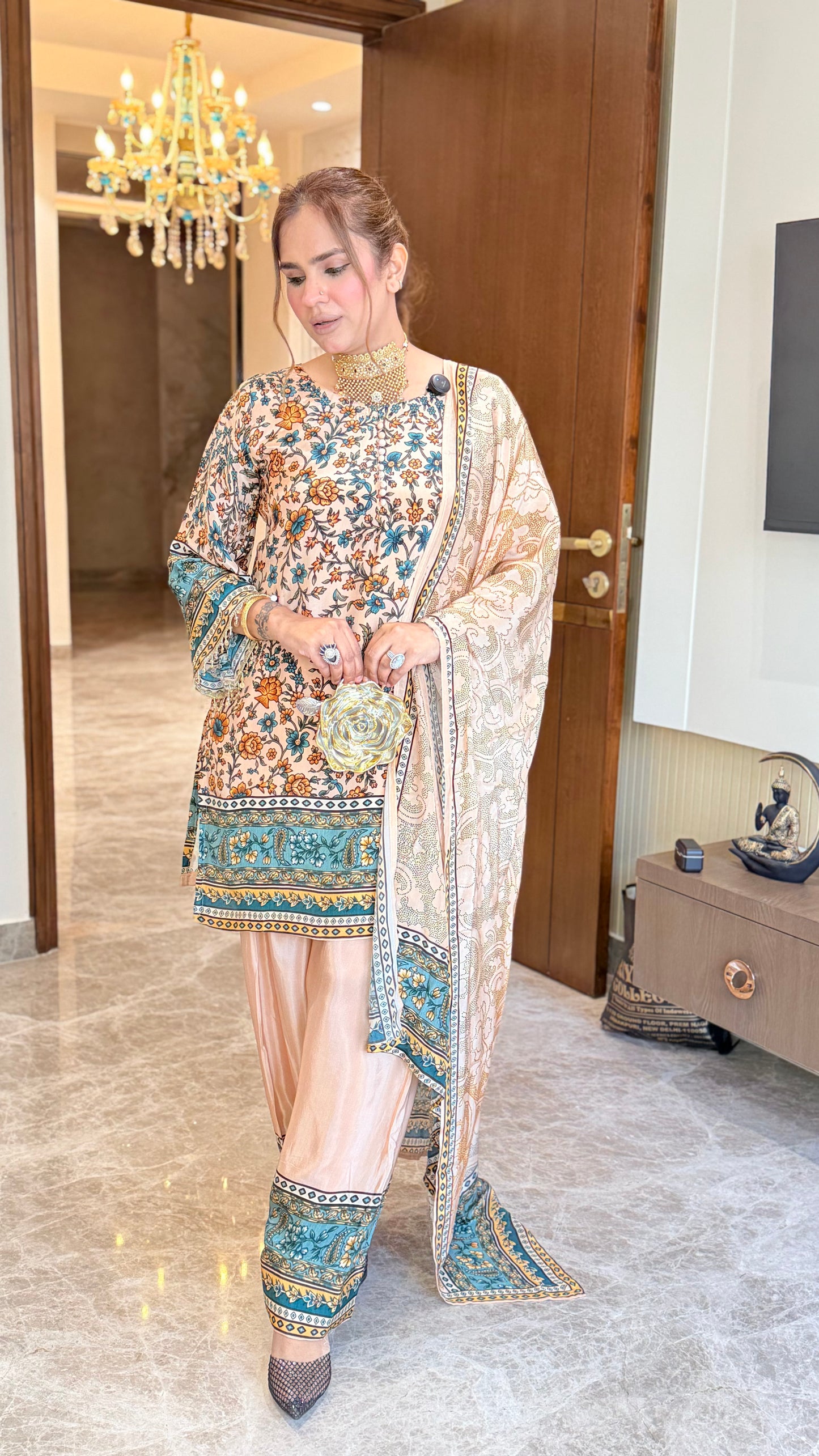Beautiful  3-piece Paschimini set PC3442
