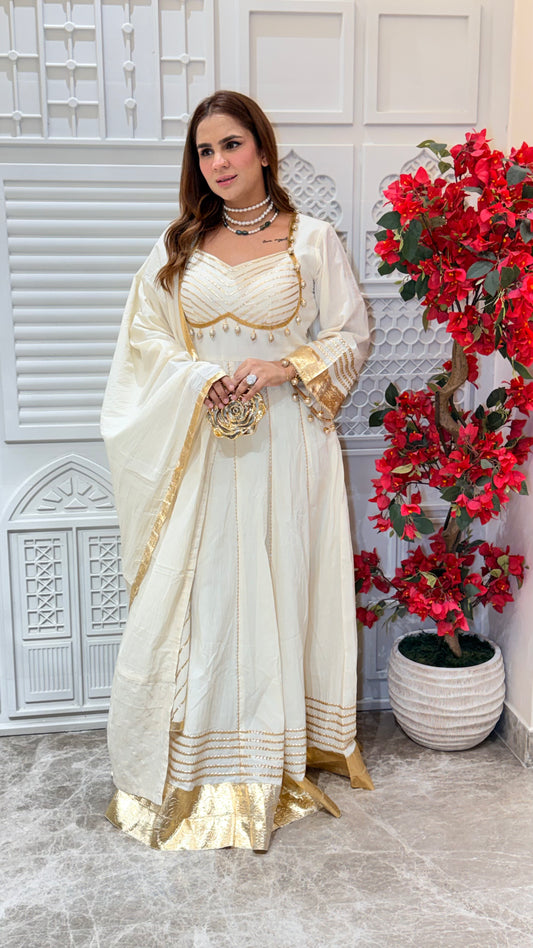Beautiful Heavy Gota Work Anarkali Suit Set PC3453