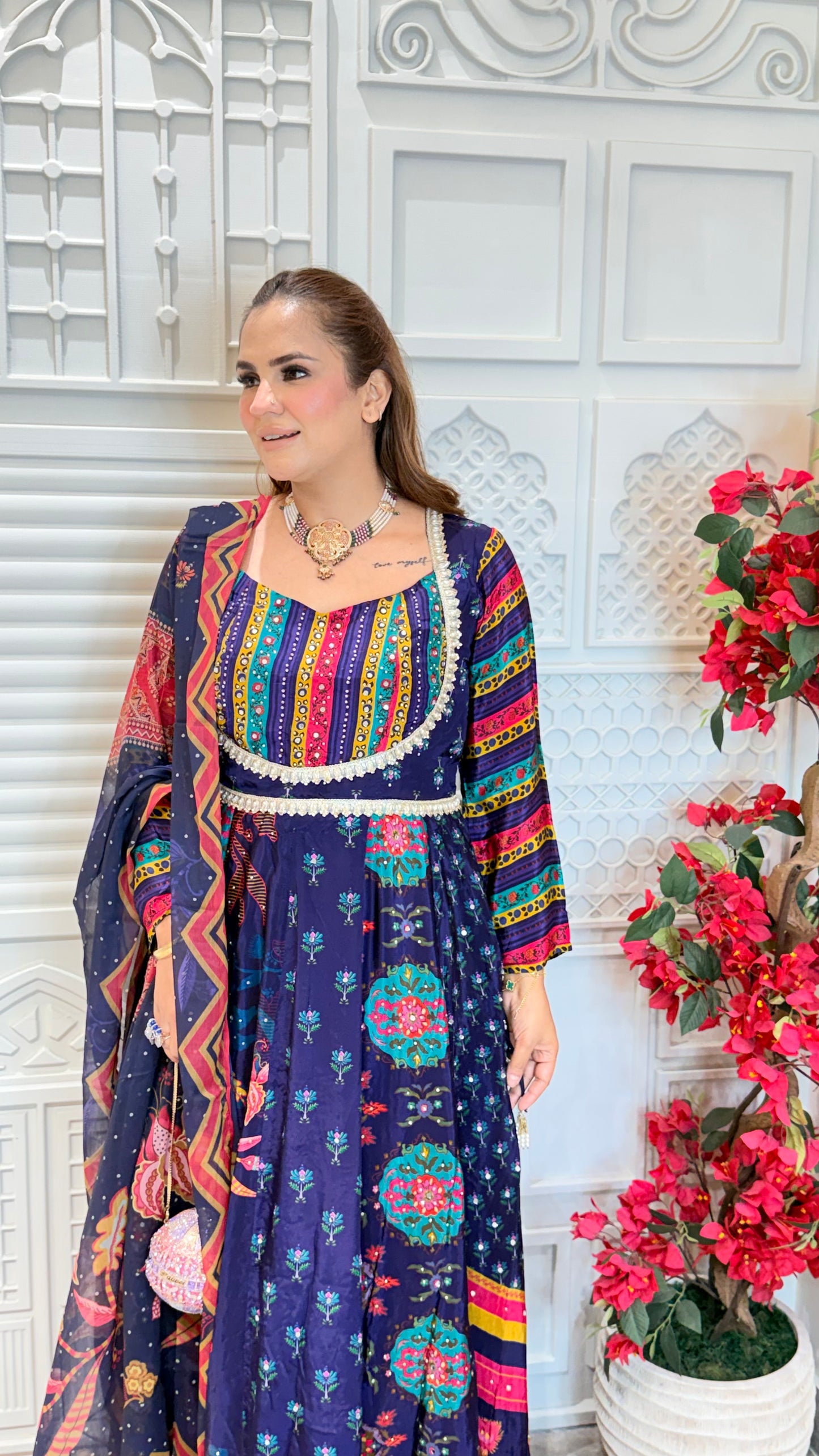 Elegant Torani Dil Rang Zareen Anarkali Set PC3480