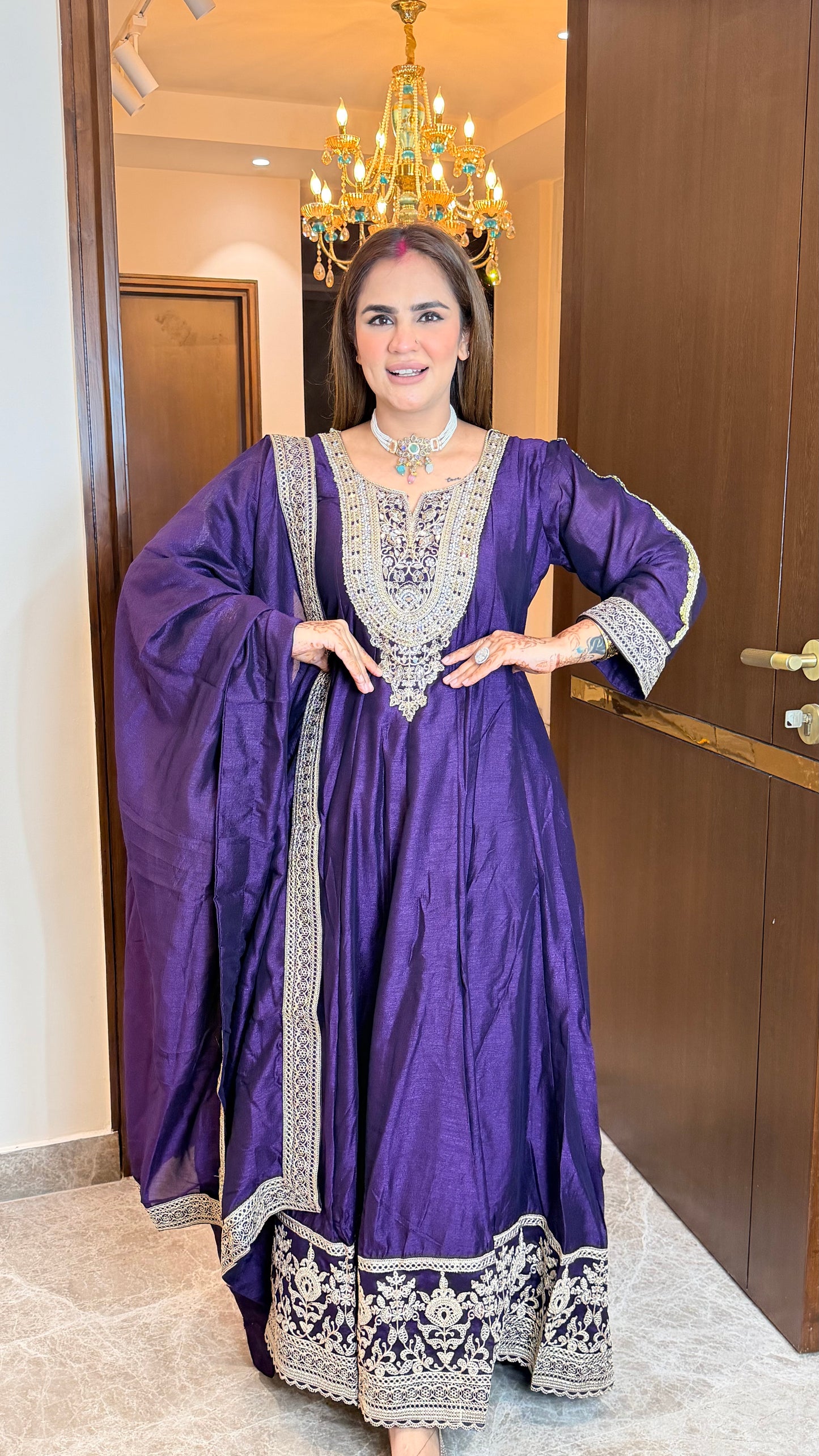 Elegant ethnic Anarkali suit set PC3558