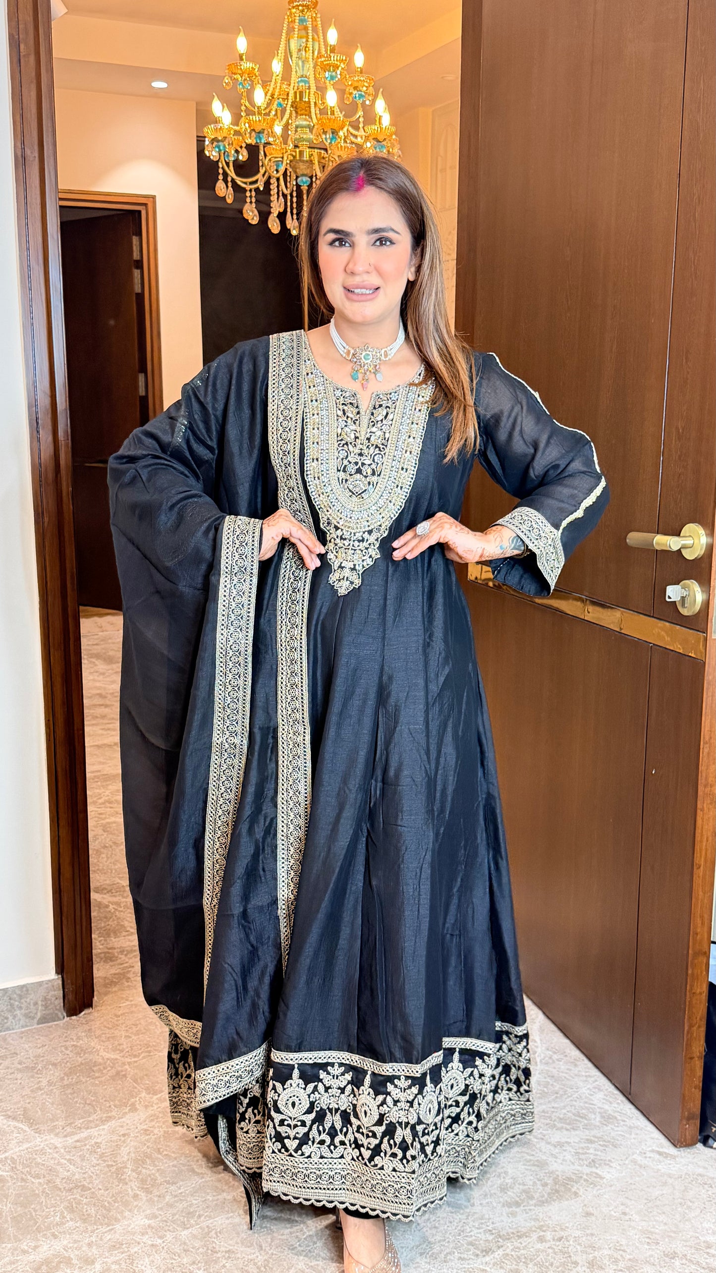 Elegant ethnic Anarkali suit set PC3558