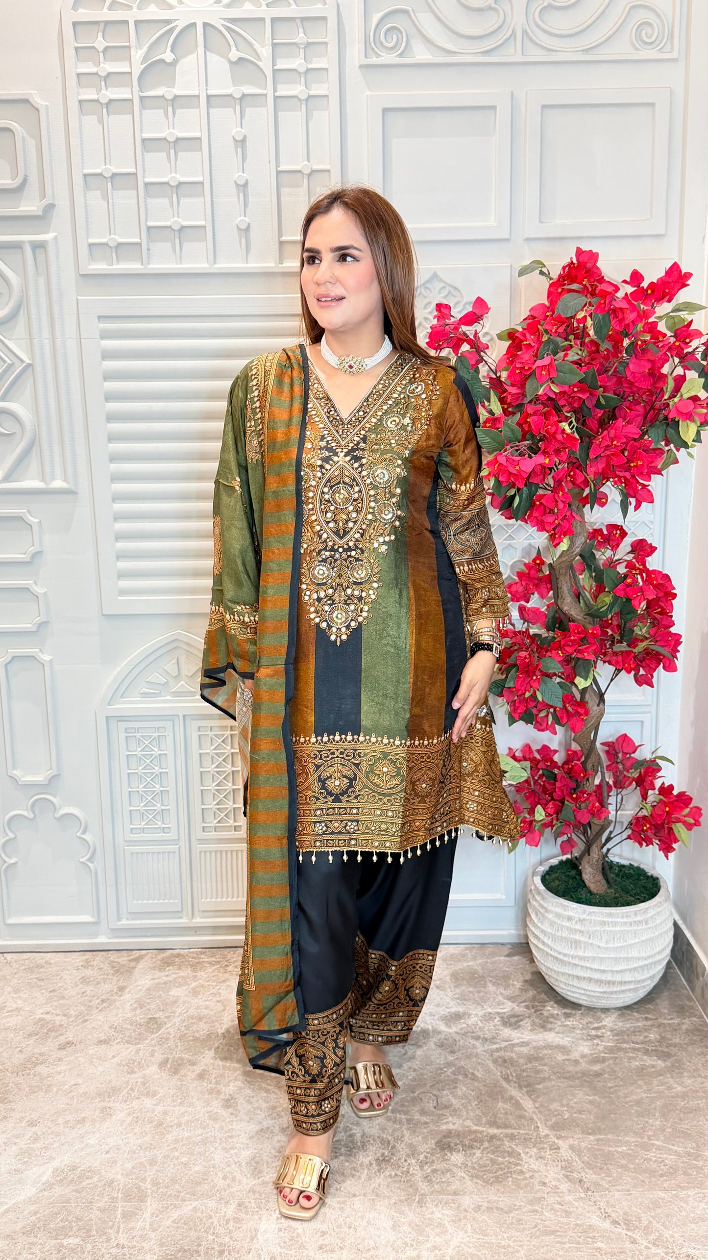 Beautiful Shree Printed Farshi Salwar Set PC3572