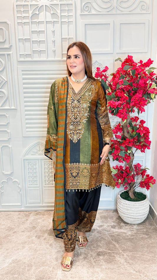 Beautiful Shree Printed Farshi Salwar Set PC3572