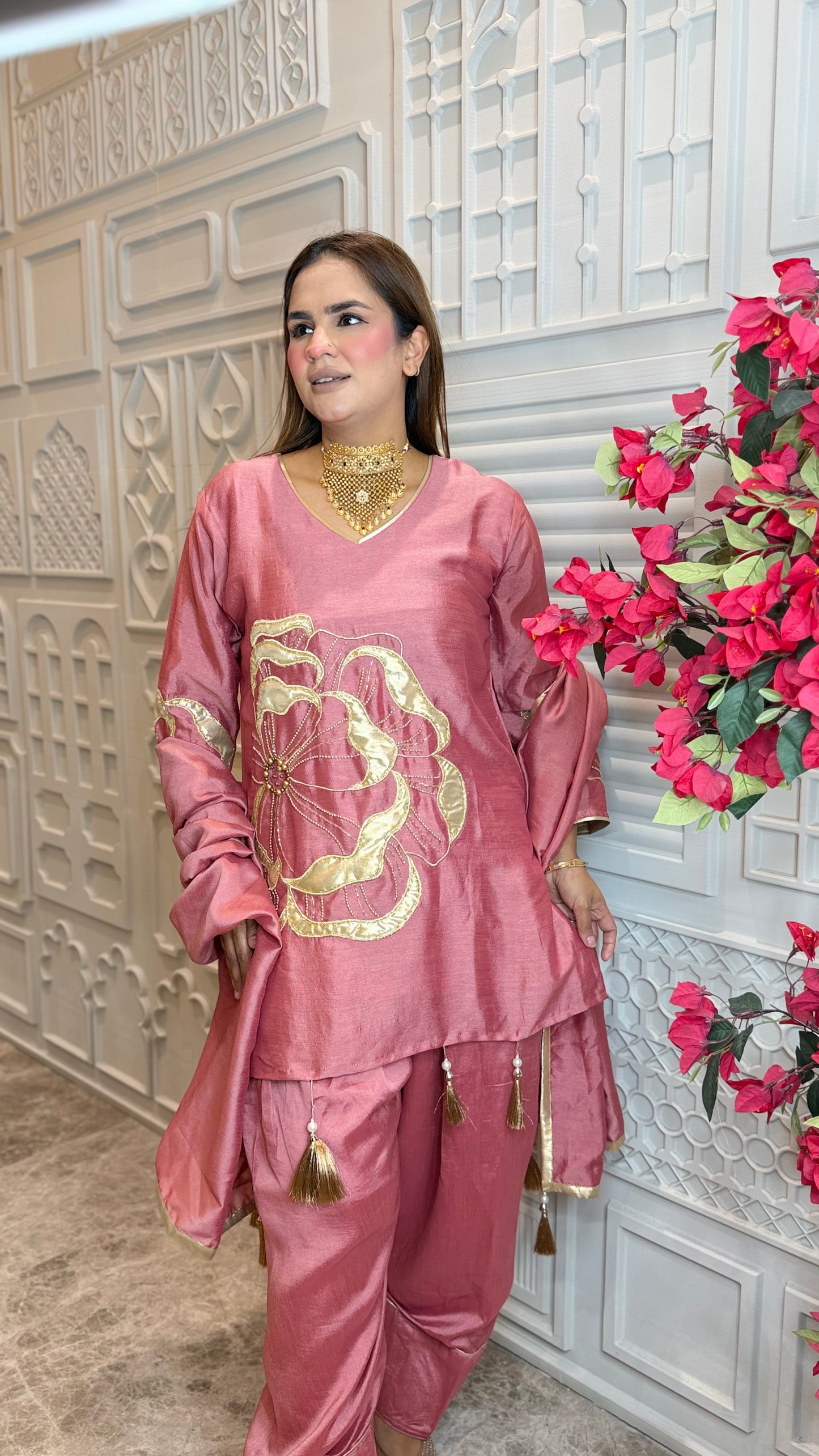 Elegant 3-piece silk suit set PC3650
