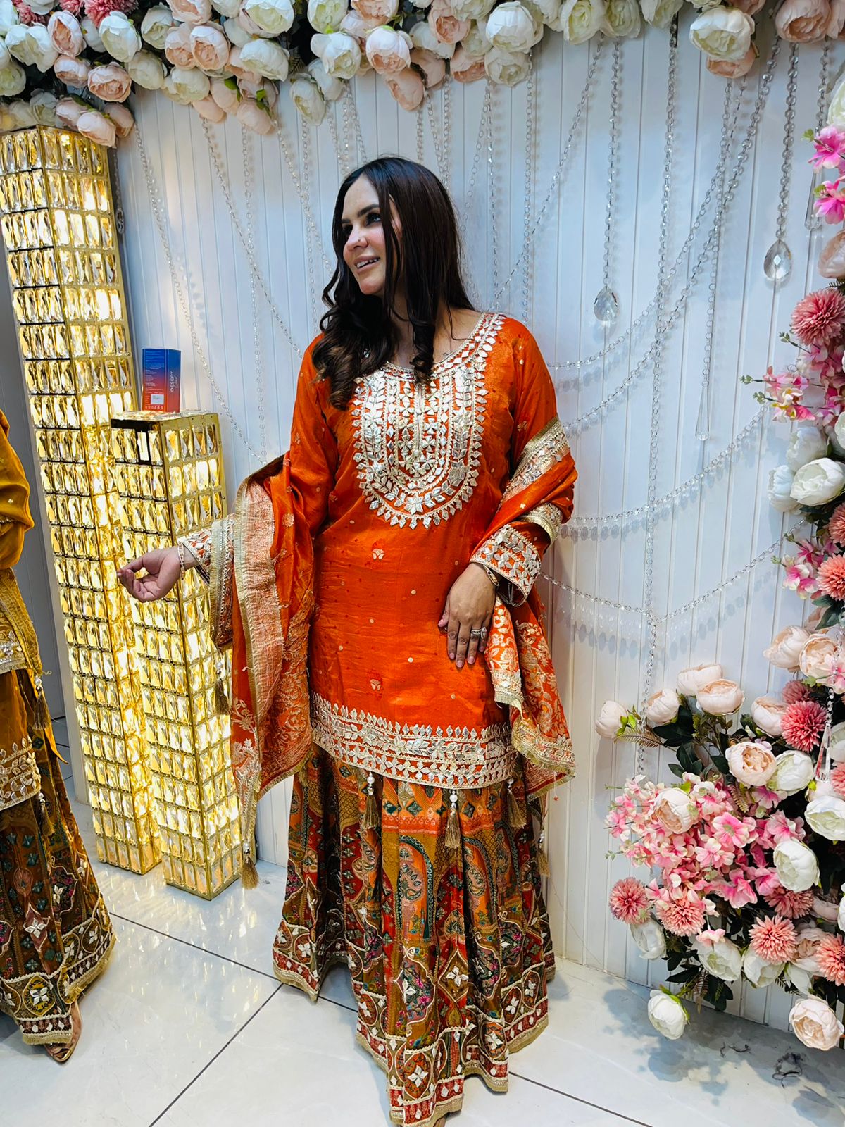 Partywear Suit With Gotta Work & Heavy Sharara PC194