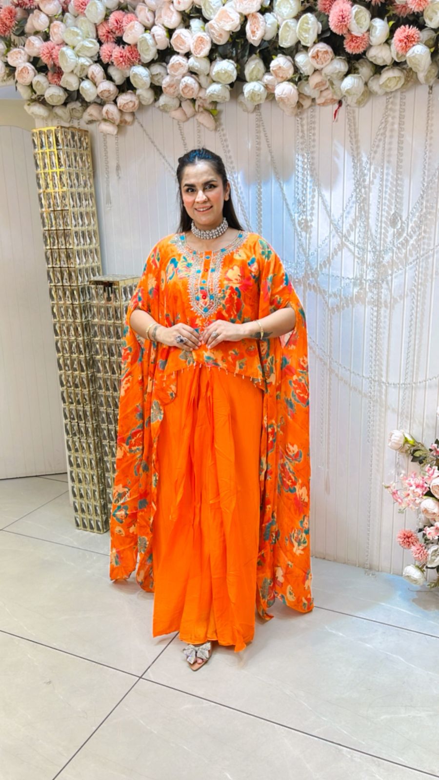 Stunning Dress With Flower Print PC1121