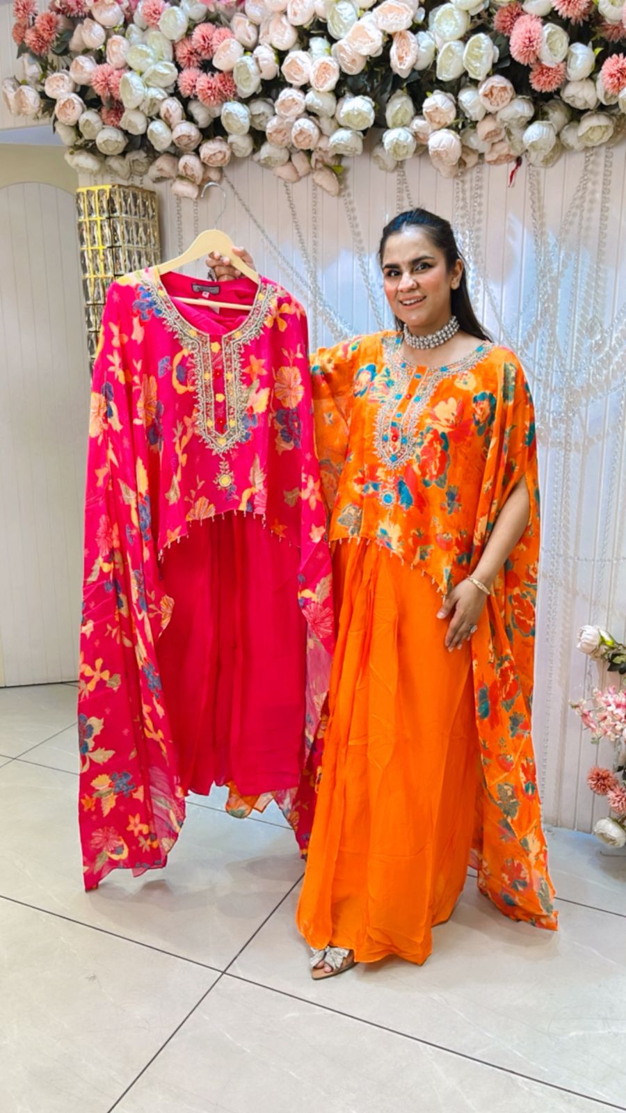 Stunning Dress With Flower Print PC1121