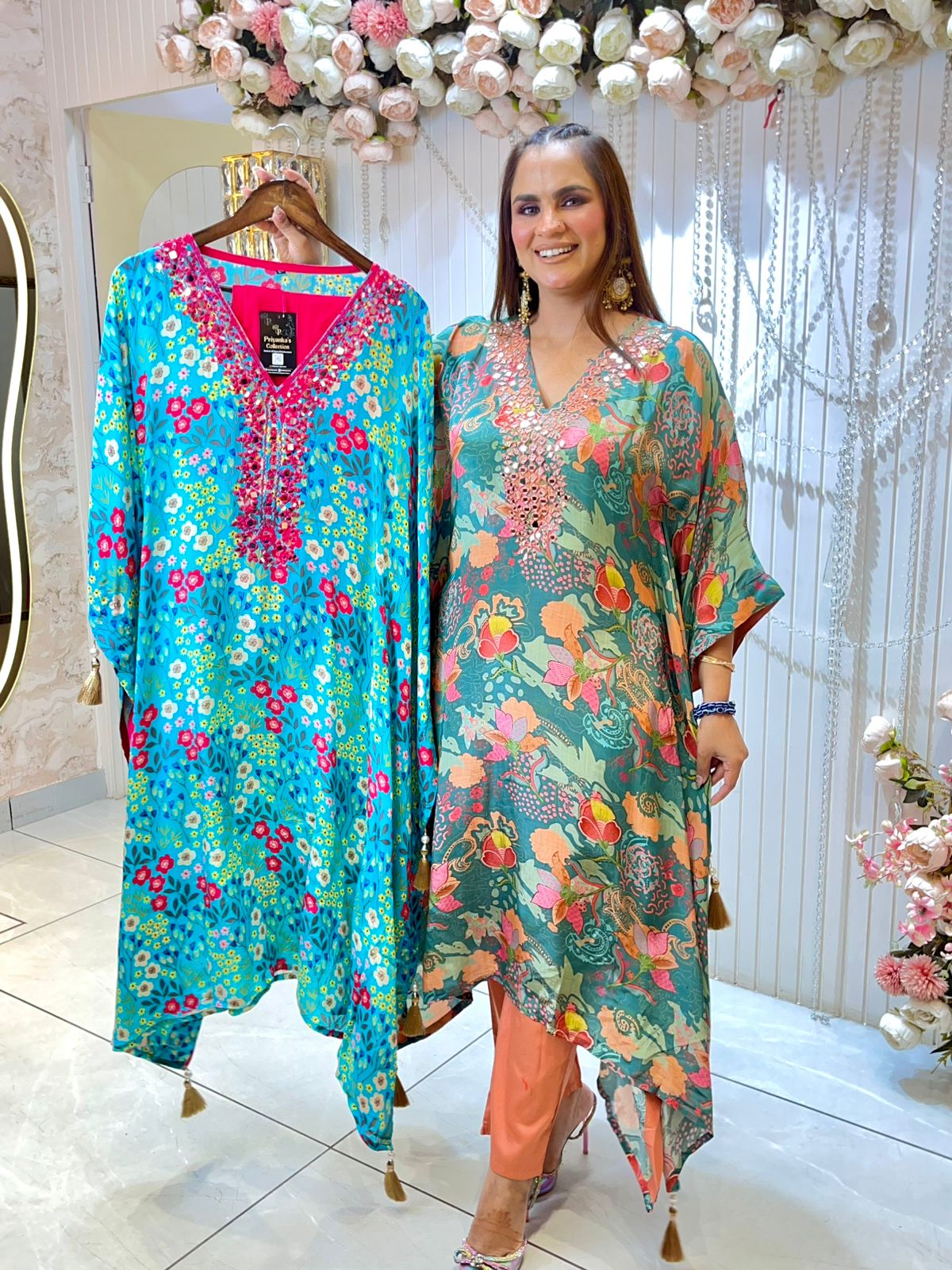 Stunning Floral Kaftan PC1471