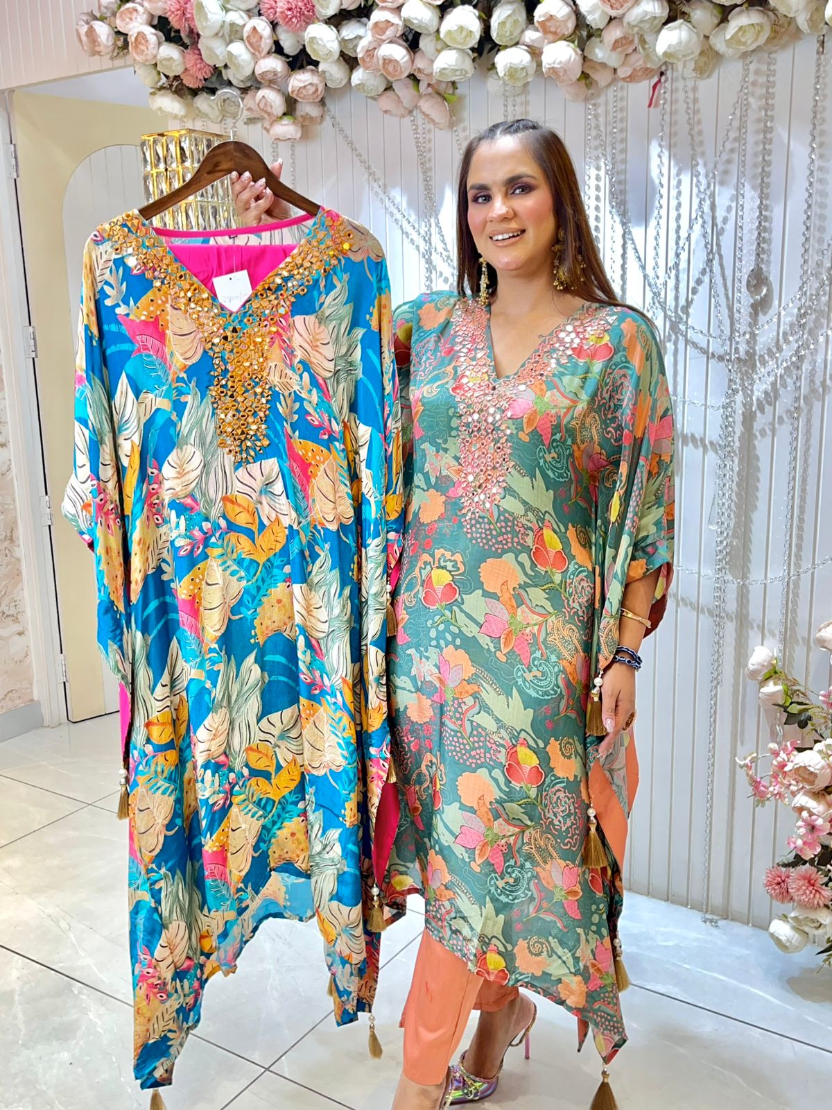 Stunning Floral Kaftan PC1471