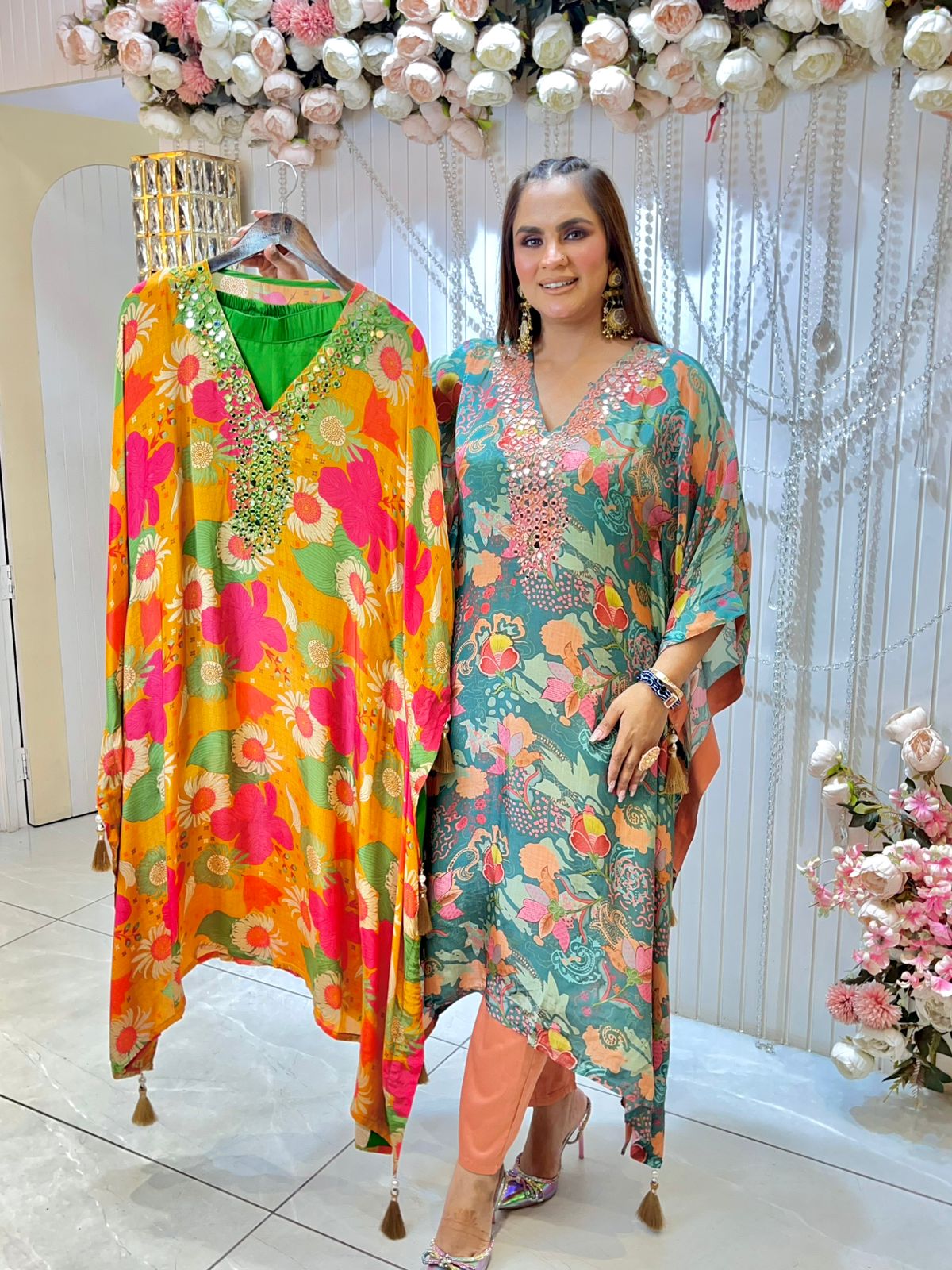 Stunning Floral Kaftan PC1471