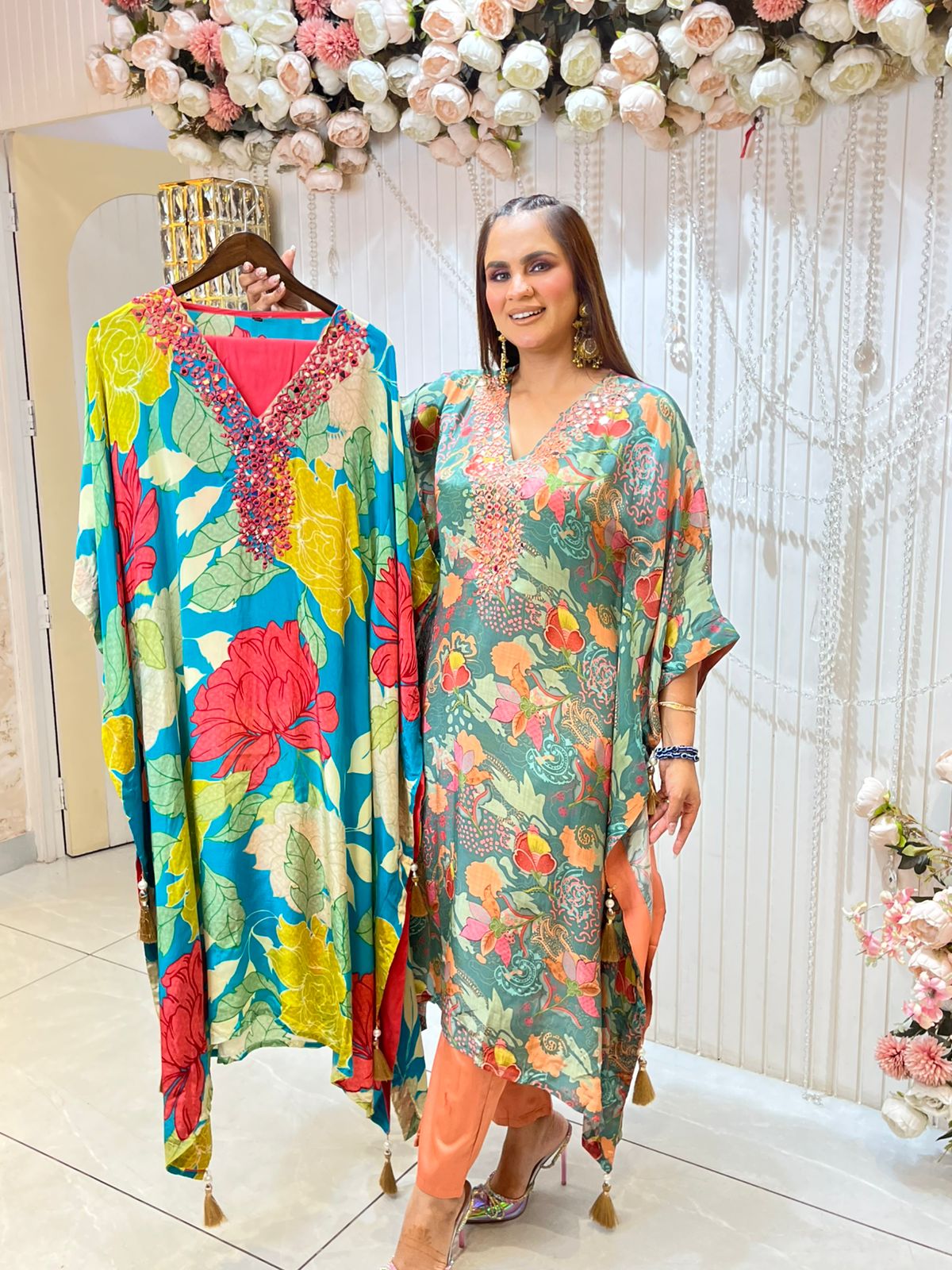 Stunning Floral Kaftan PC1471