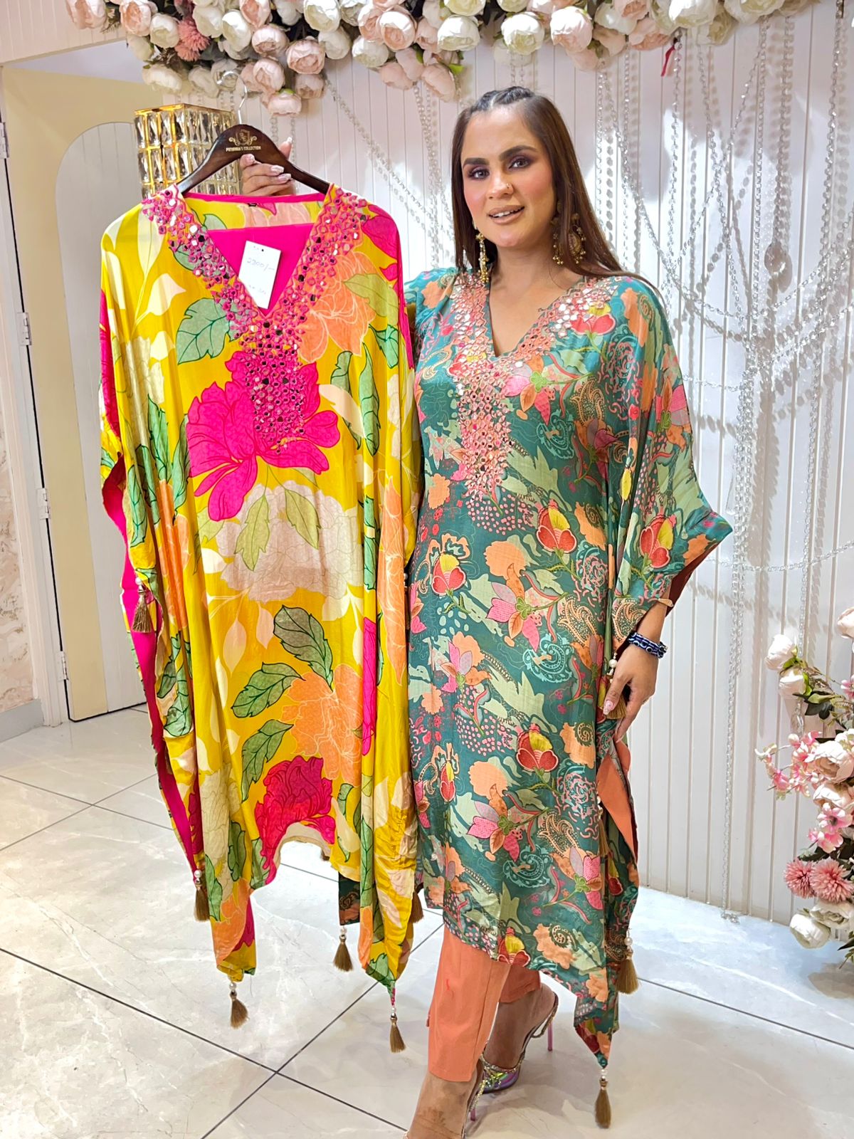 Stunning Floral Kaftan PC1471