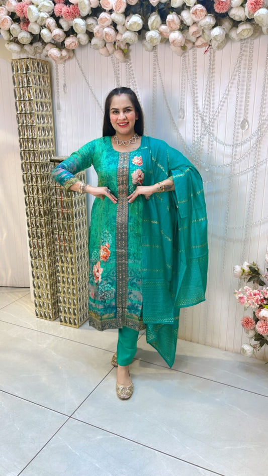 Stunning Floral Print Suit PC691