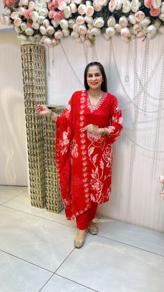Stunning Floral Print Suit PC693