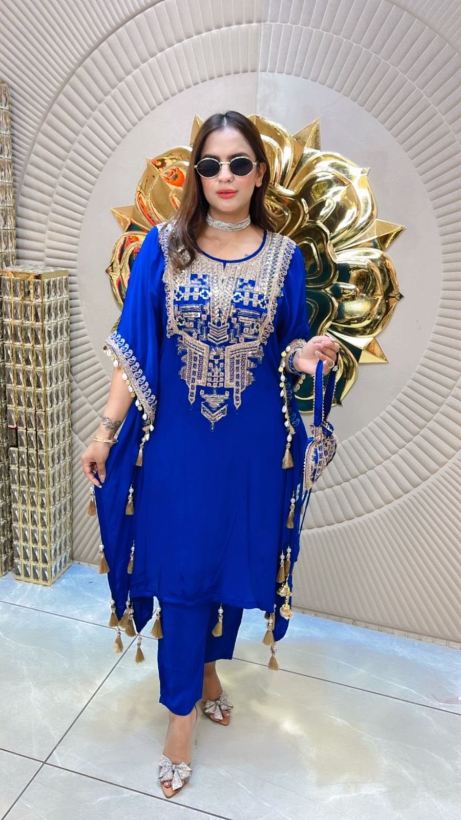 Pearl Printed Kaftan Co-ord Set main image 0