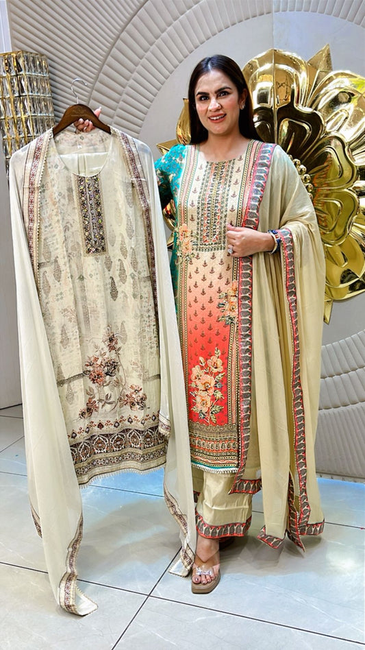 Stunning Pattern Print Suit PC1502