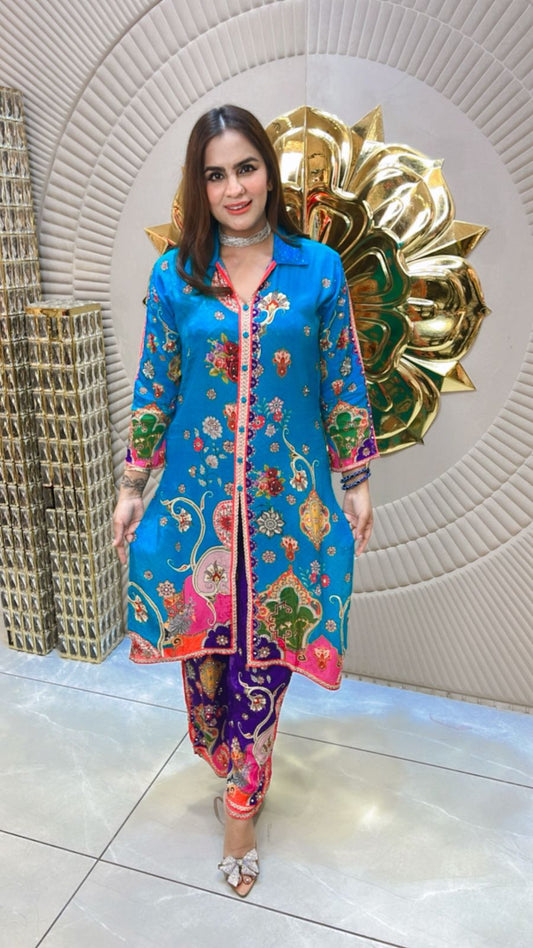 Stunning Pattern Print Suit PC1571