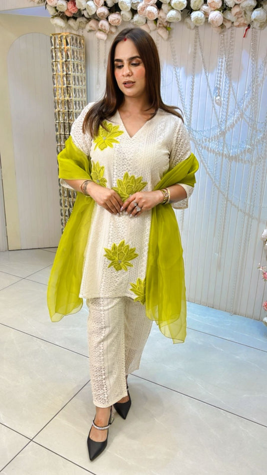 Stunning Suit With Embroidery Work PC1468
