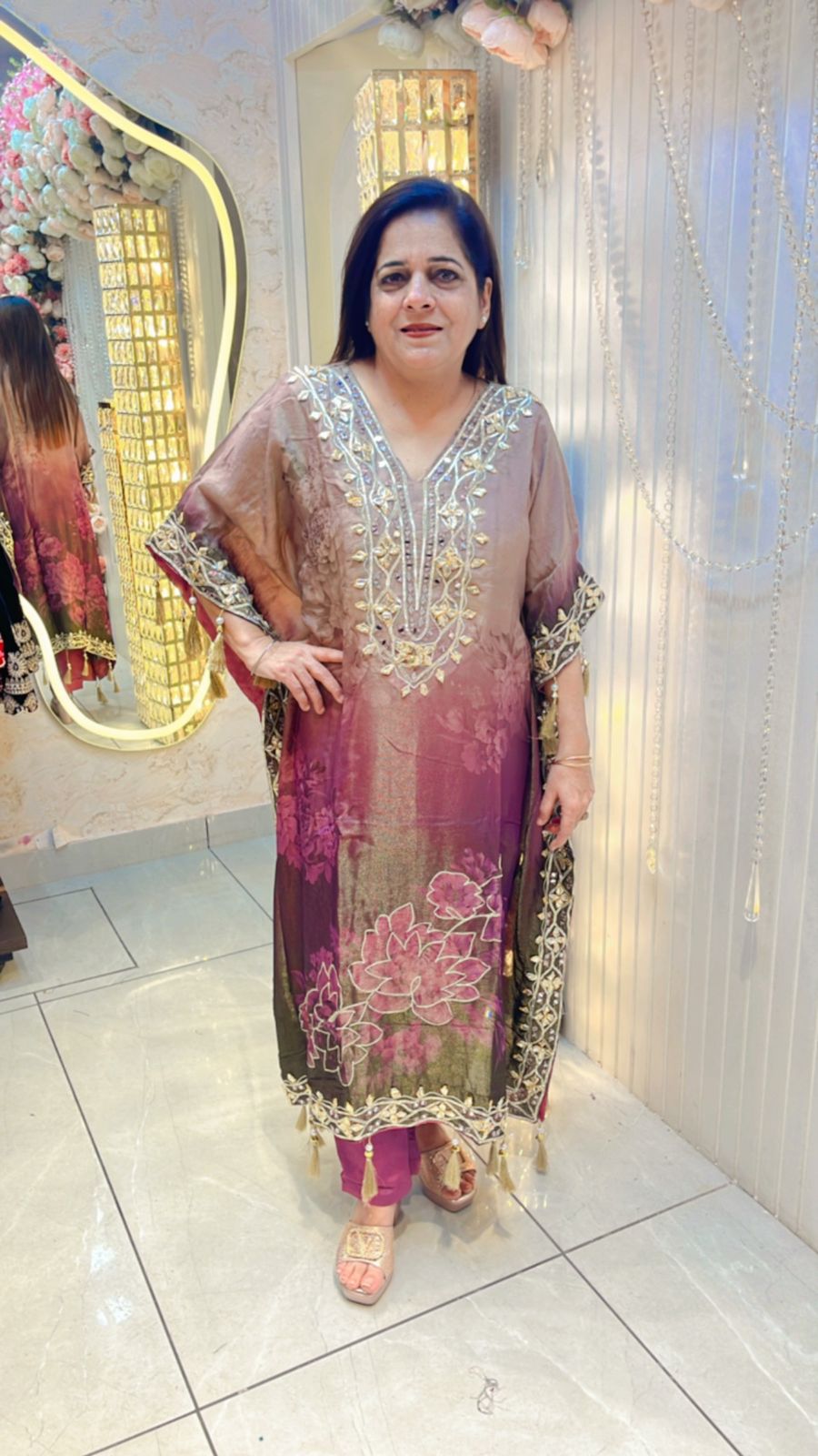 Very Classy Kaftan Suit With Gotta Work PC120