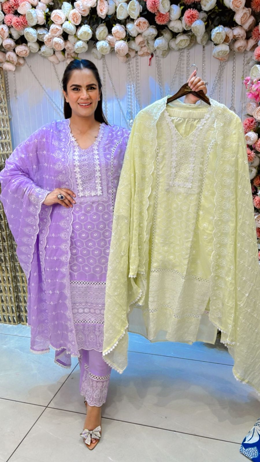 Very Pretty Cotton Suit With Beautiful Neckline PC1325