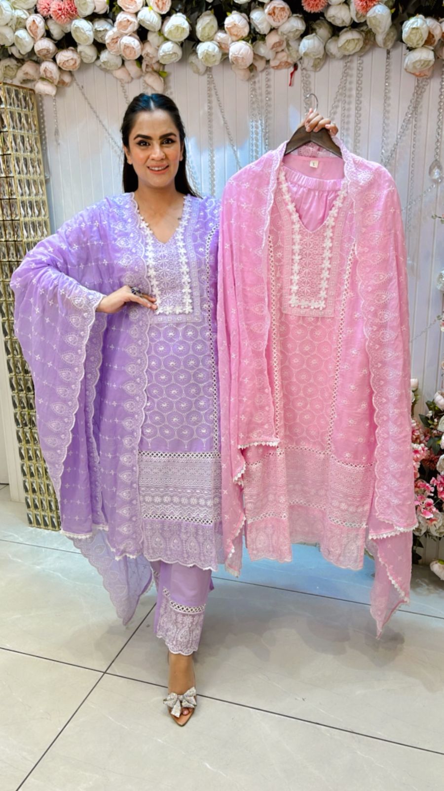 Very Pretty Cotton Suit With Beautiful Neckline PC1325