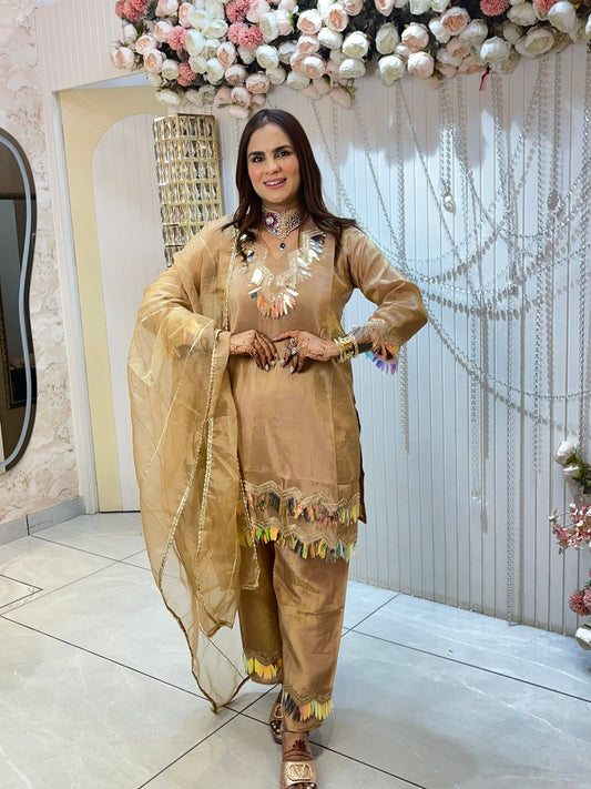 Beautiful Heavy Suit With Heavy Neckline PC1427