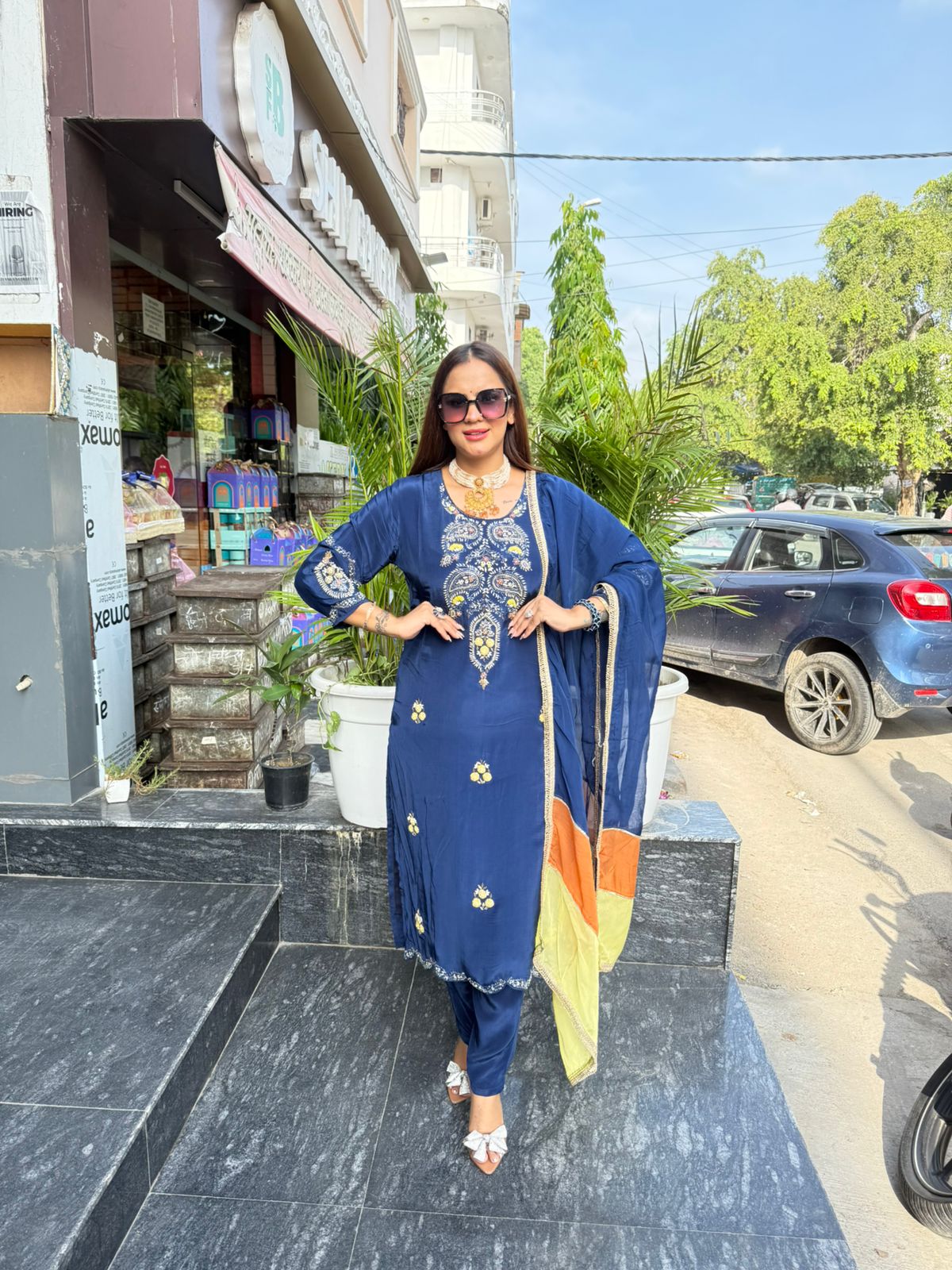 Beautiful Pure Crape Fabric Suit PC1594