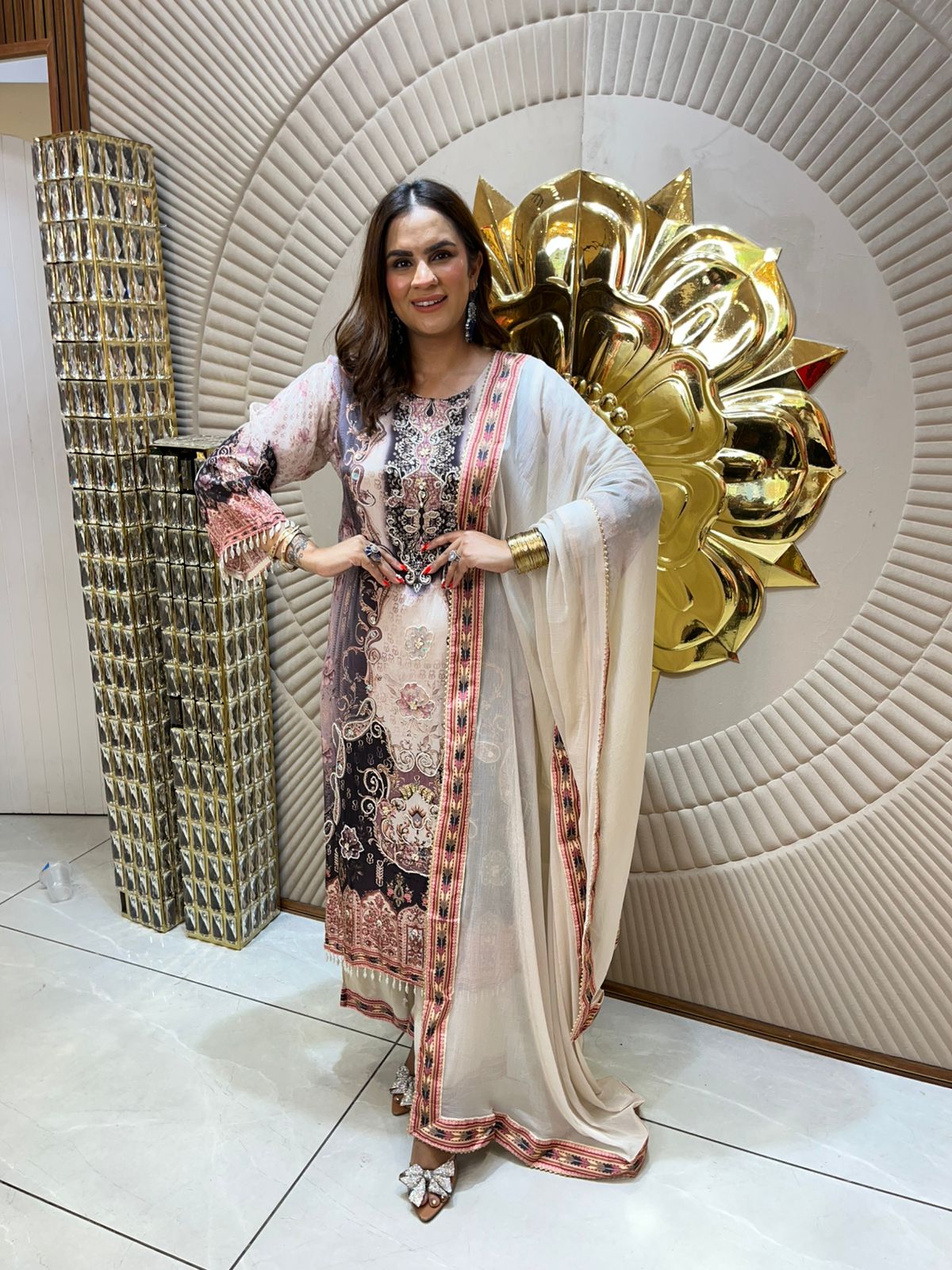 Beautiful Pattern Print Suit PC1615